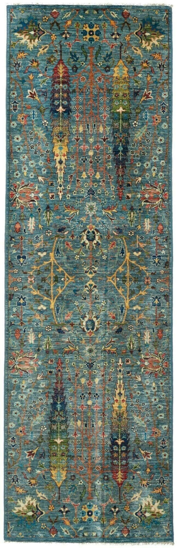 Samarkand Orientteppich 80 x 248 cm | handgeknüpft, Wolle, bunt