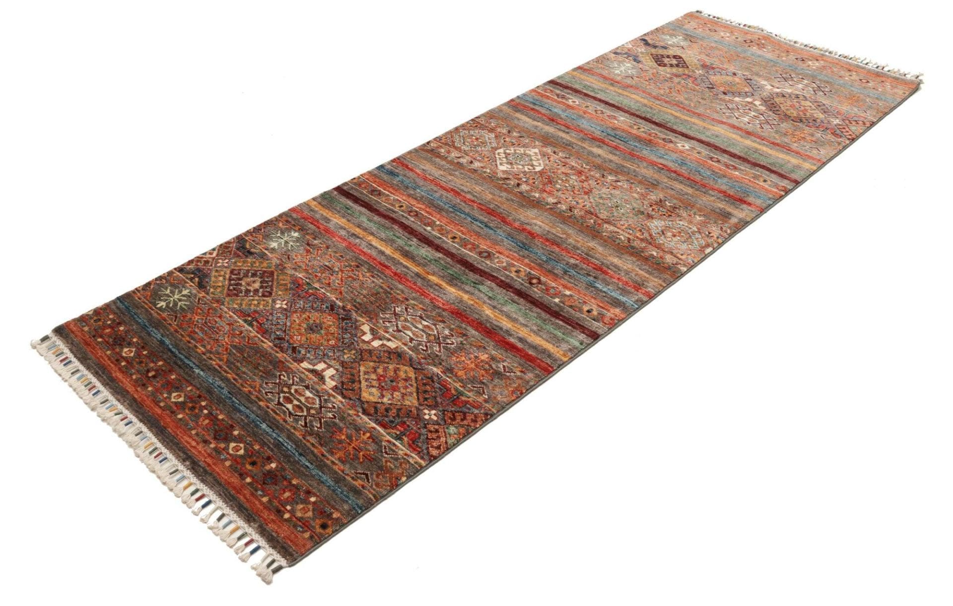 Orientteppich Samarkand 85 x 240 cm, handgeknüpft, Schurwolle
