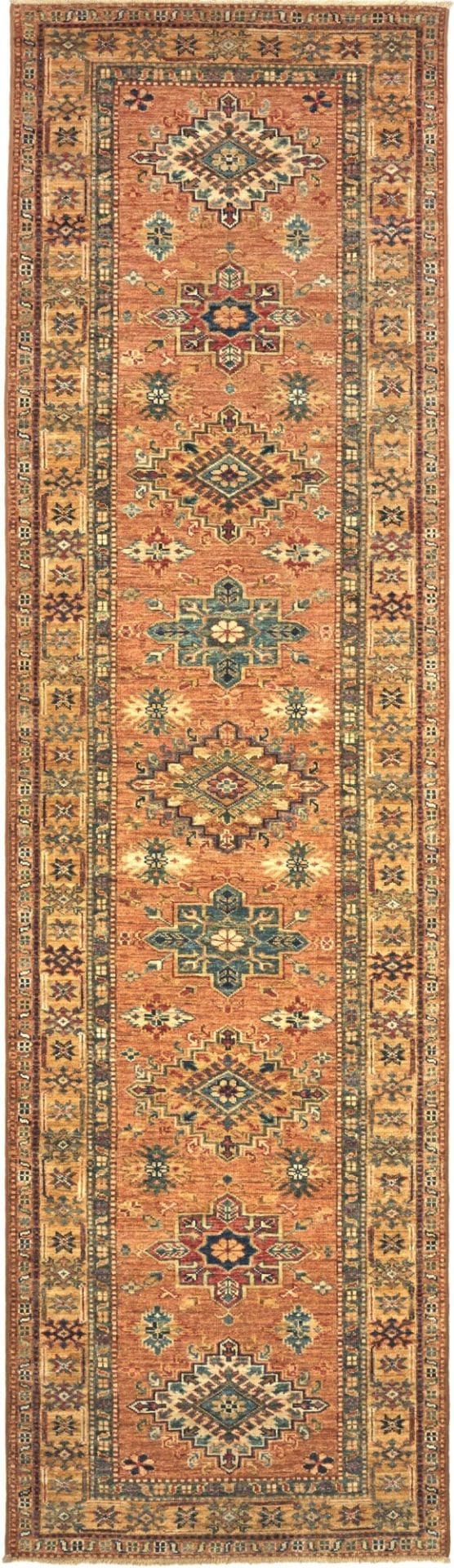 Kazak Orientteppich 81 x 297cm, Schurwolle, handgeknüpft