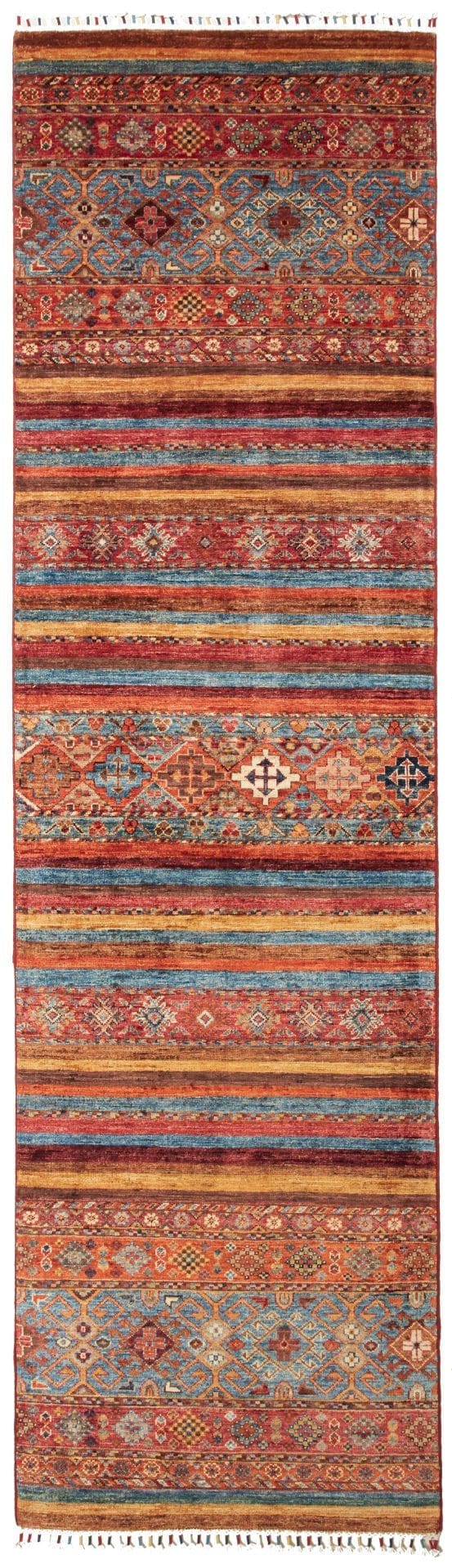 Samarkand Orientteppich 84 x 292 cm, handgeknüpft, Schurwolle