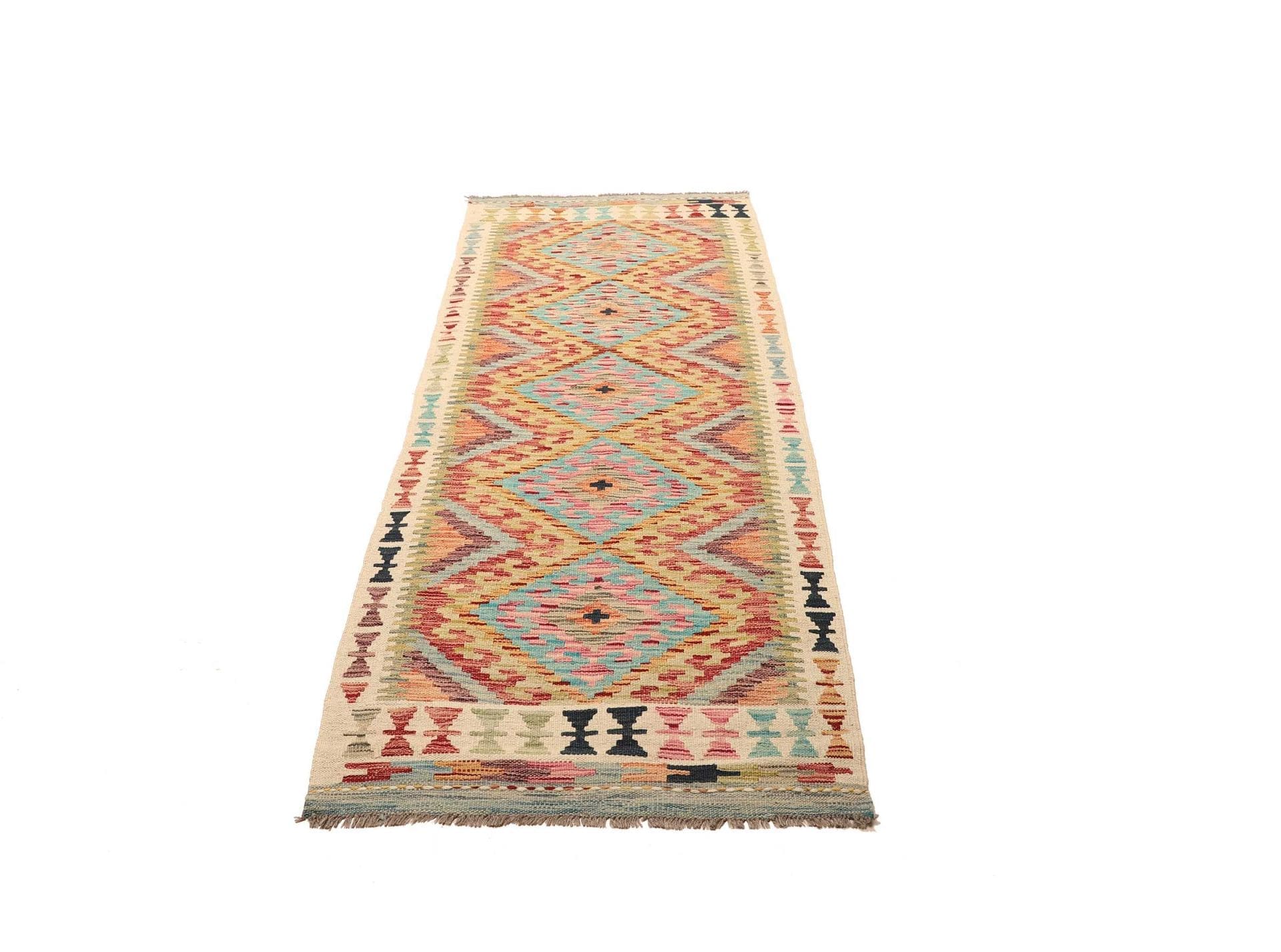 Orientteppich Kelim 82 x 205cm aus Schurwolle, handgewebt