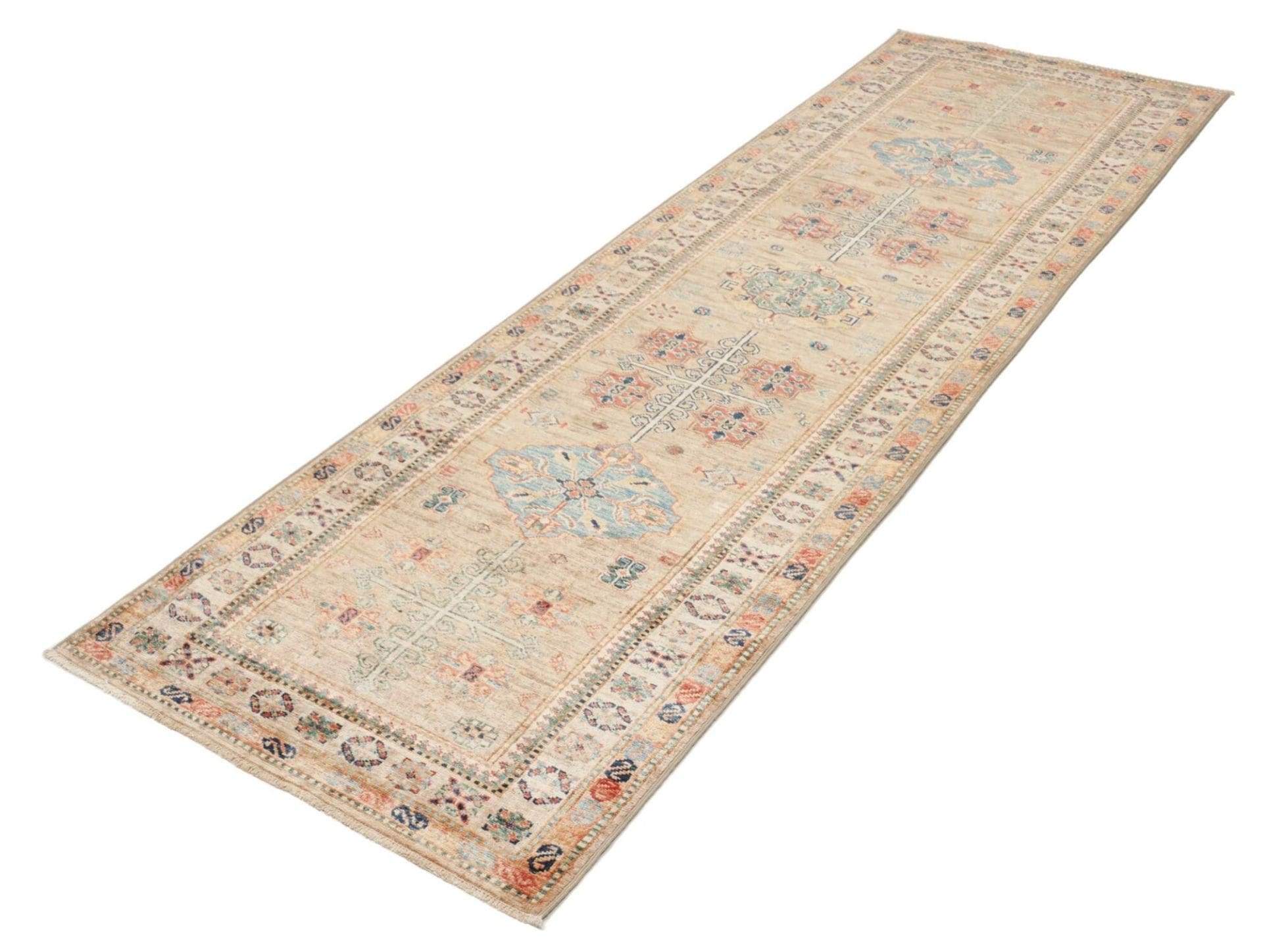 Hochwertiger Kazak Teppich 84 x 256cm | Handgeknüpft | Orientteppich