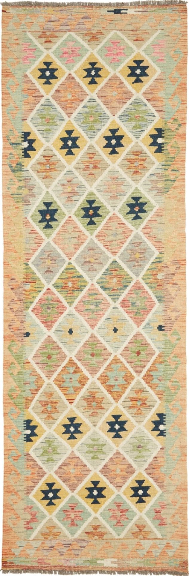 Kelim Teppich 85 x 256 cm – Handgewebt, Hochwertige Schurwolle