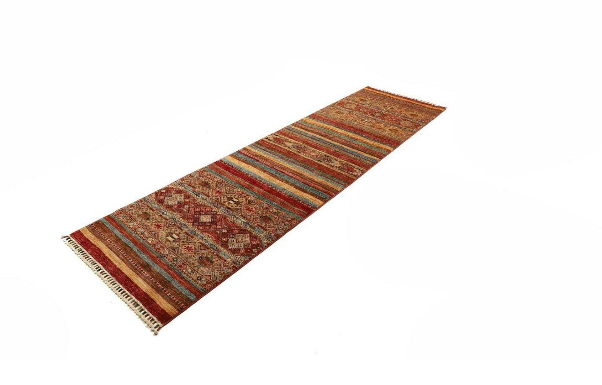 Samarkand Orientteppich 83 x 292 cm - handgeknüpft, Schurwolle