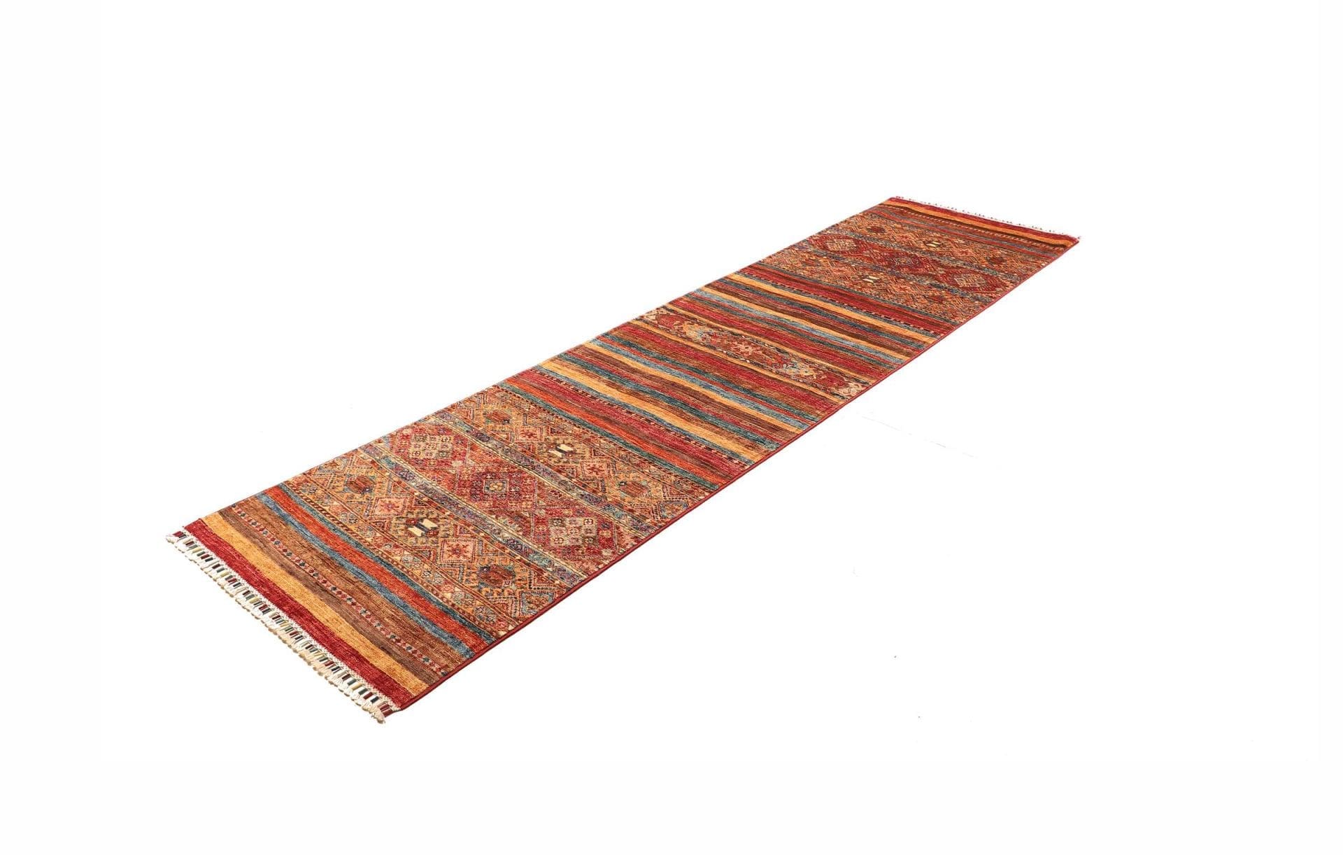 Orientteppich Samarkand 85 x 294 cm, handgeknüpft, Schurwolle