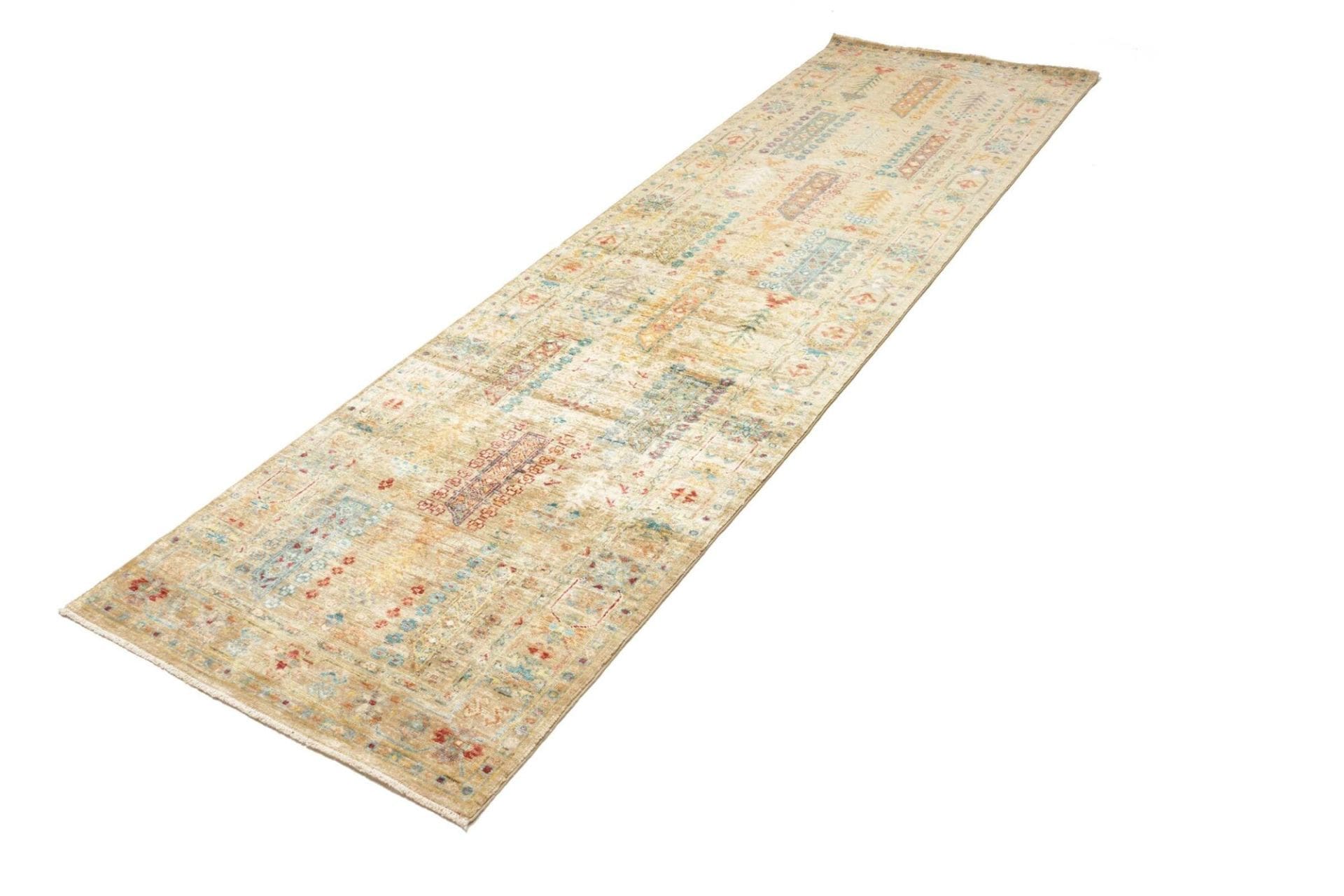 Samarkand Orientteppich 86 x 296cm, handgeknüpft, Wolle