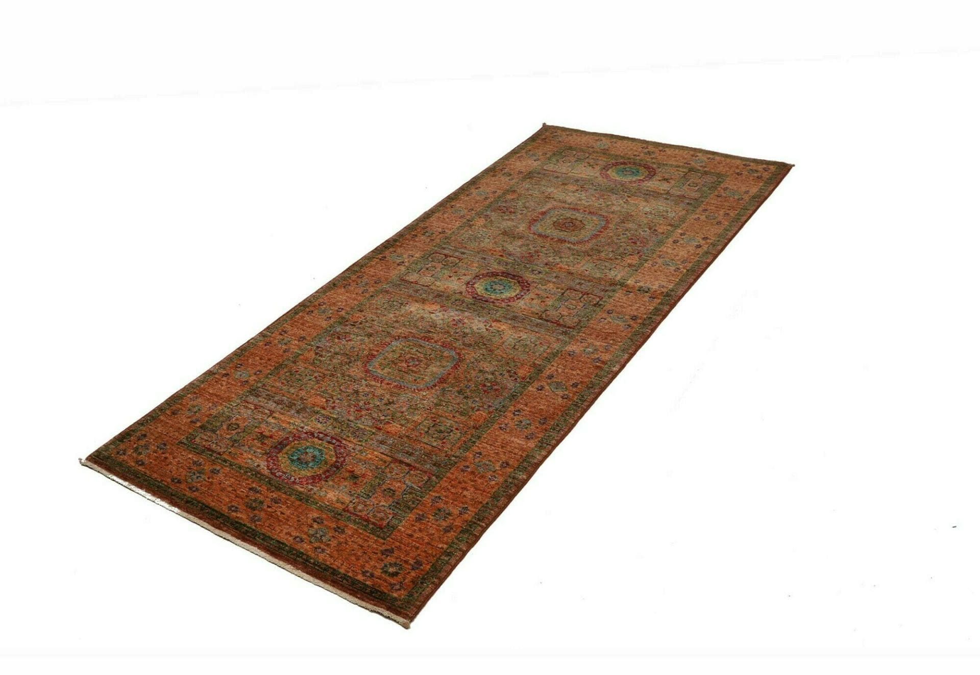 Mamluk Orientteppich 84 x 202 cm – Handgeknüpft aus Wolle