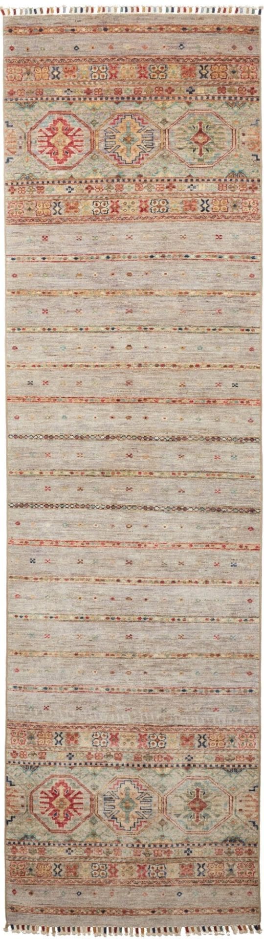 Samarkand Orientteppich 83 x 292 cm, handgeknüpft, Schurwolle