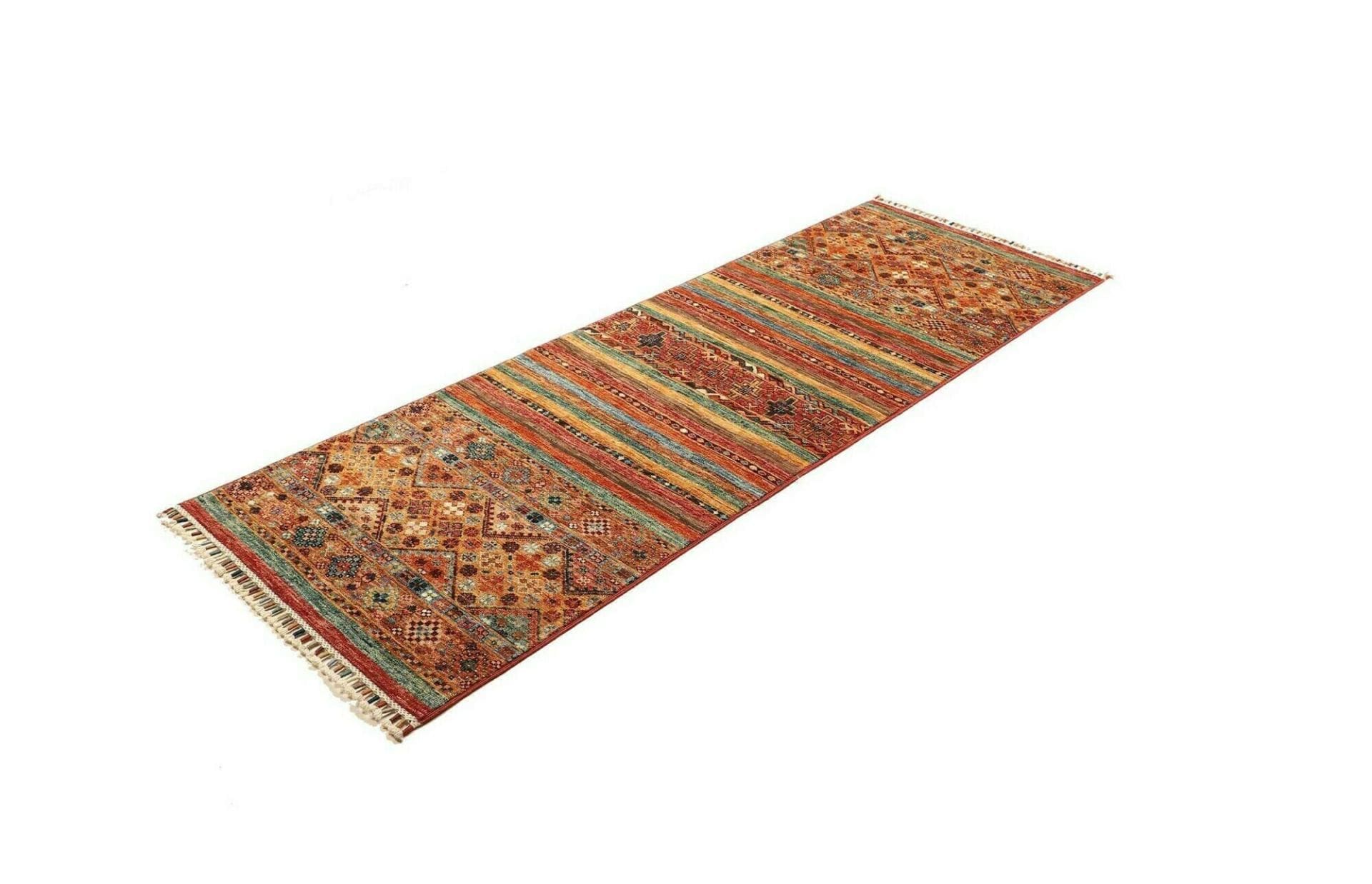 Orientteppich Samarkand 75 x 205 cm, hochwertige Schurwolle, handgeknüpft