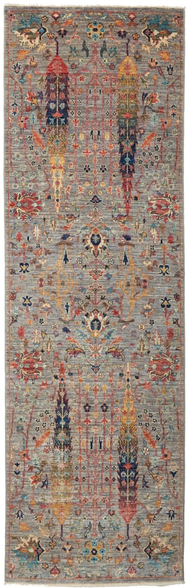 Samarkand Orientteppich 80 x 244cm, handgeknüpft, Schurwolle
