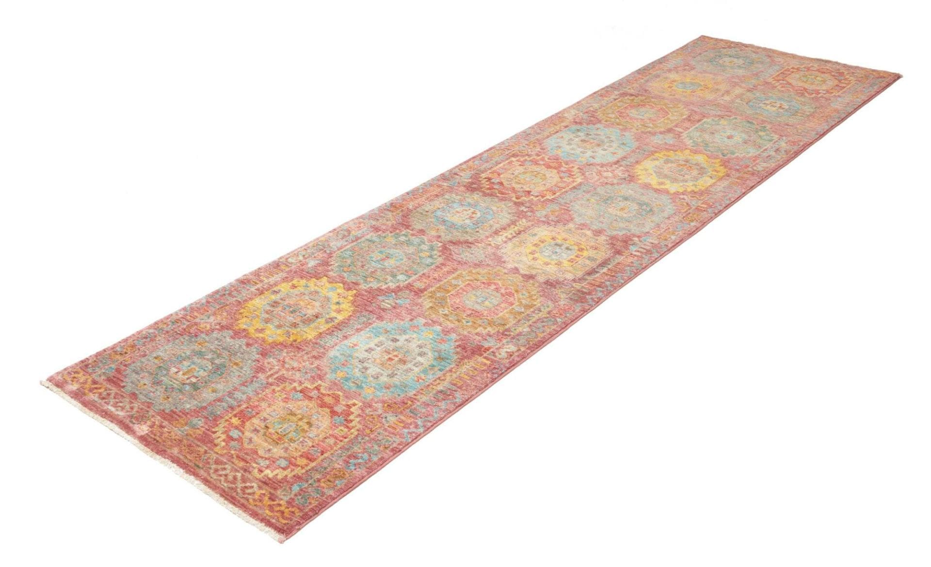 Samarkand Orientteppich 78 x 278cm, handgeknüpft, Schurwolle