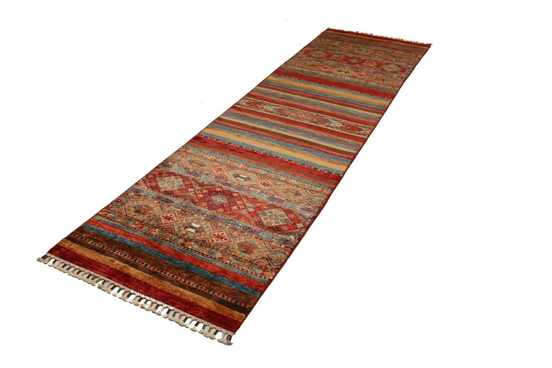 Orientteppich Samarkand 86 x 293 cm aus Schurwolle, handgeknüpft