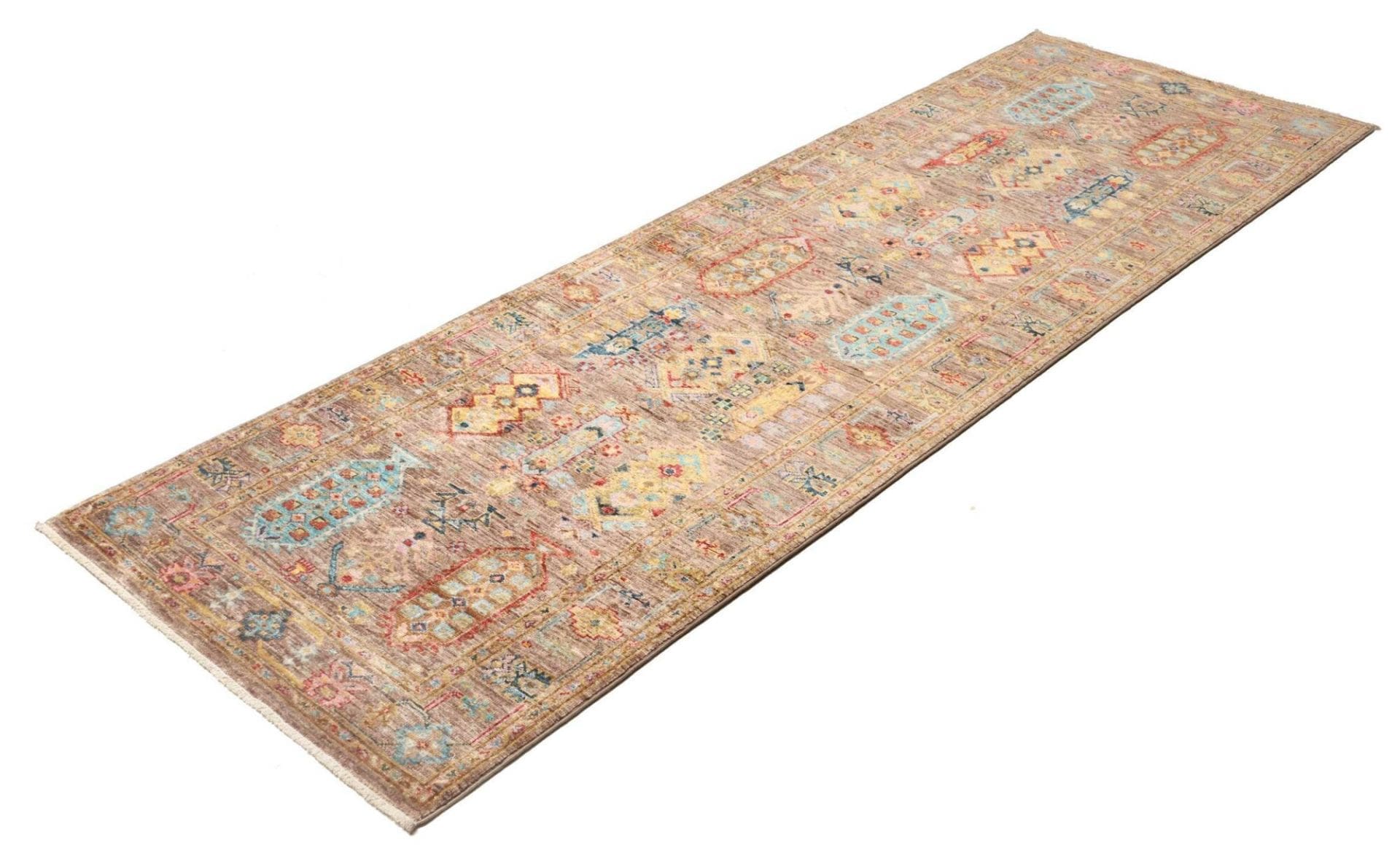Samarkand Orientteppich 82 x 243cm, Schurwolle, handgeknüpft