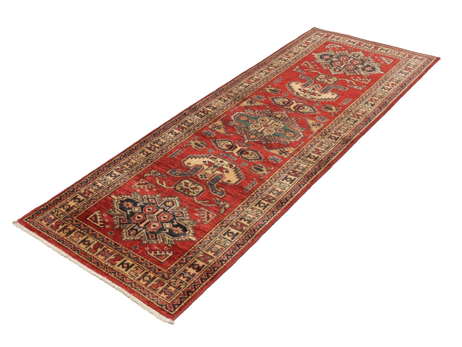 Kazak Orientteppich 79 x 203cm – Schurwolle, handgeknüpft