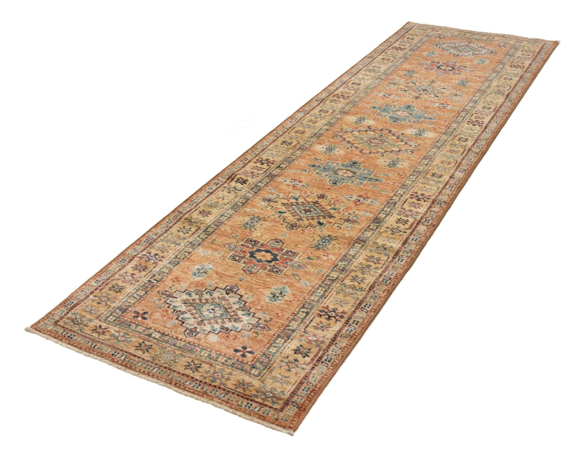 Kazak Orientteppich 81 x 297cm, Schurwolle, handgeknüpft