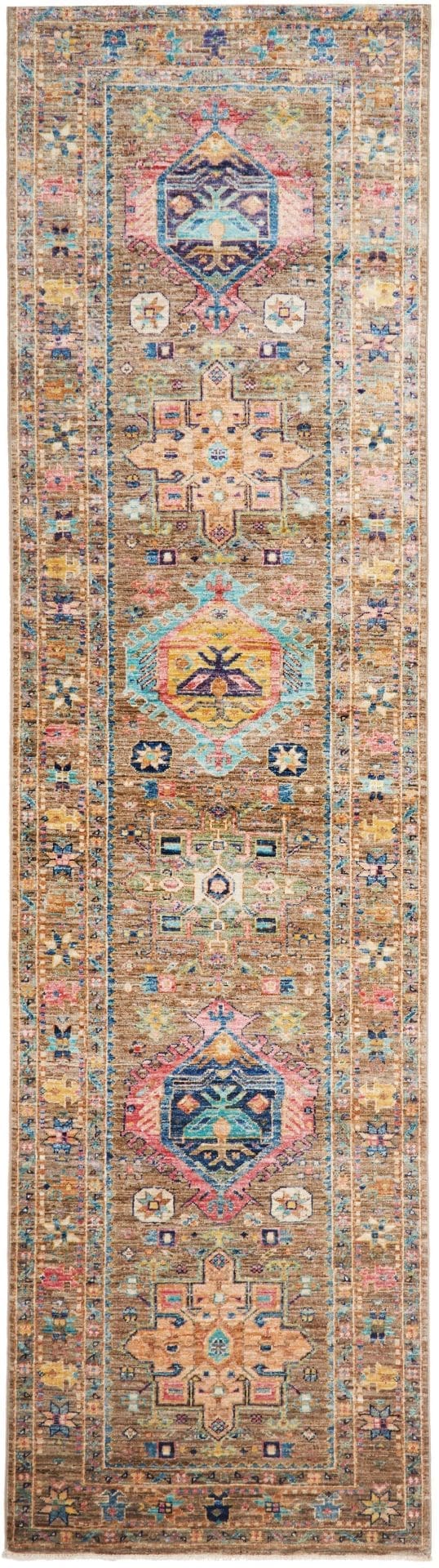 Samarkand Orientteppich 83 x 295 cm, handgeknüpft, Wolle