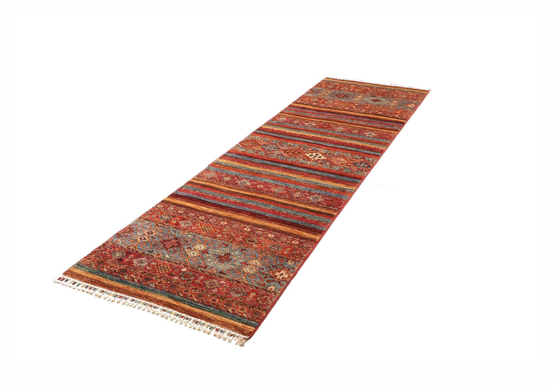Samarkand Orientteppich 84 x 292 cm, handgeknüpft, Schurwolle