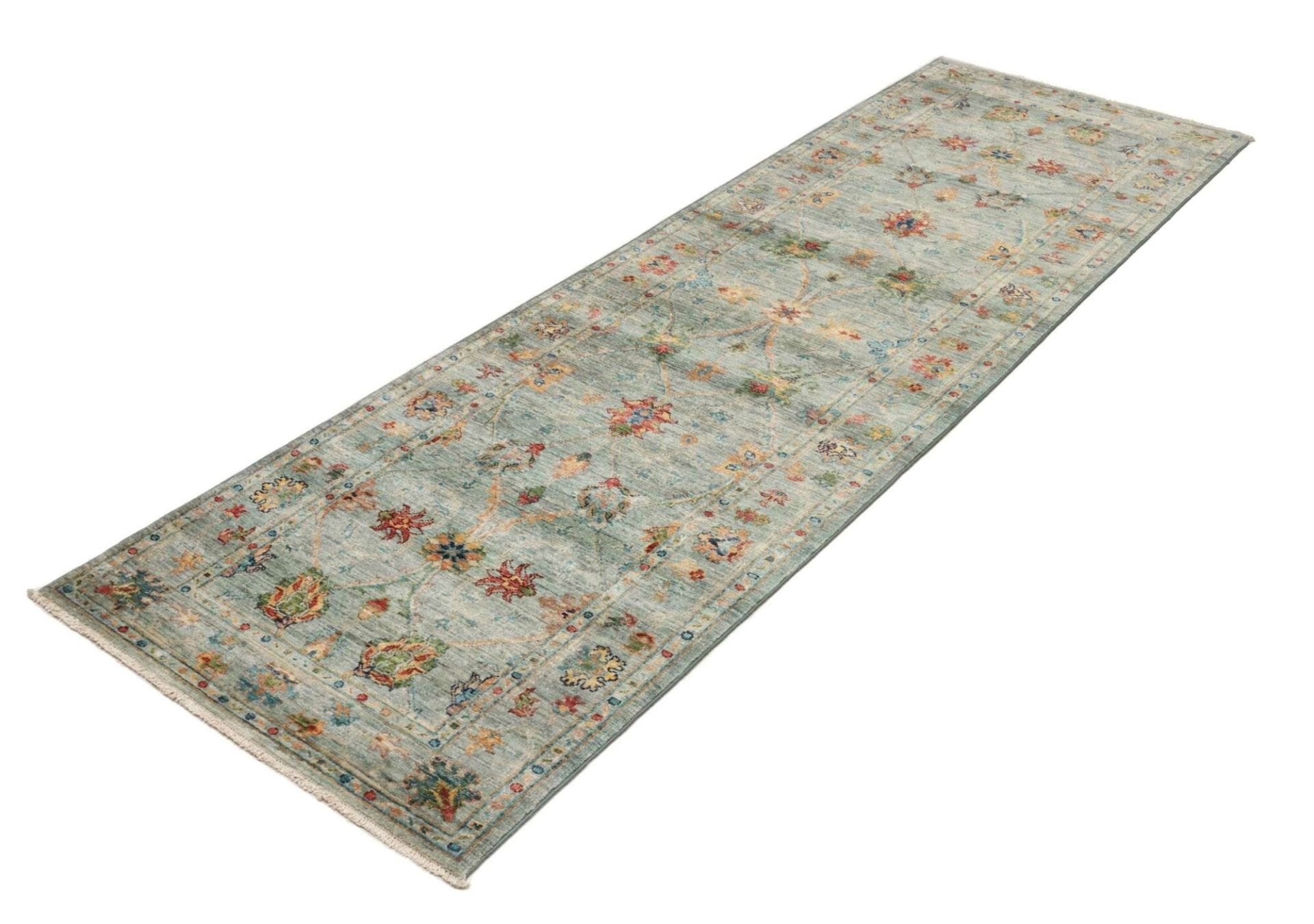 Ziegler Orientteppich 84 x 253cm aus Schurwolle, handgeknüpft