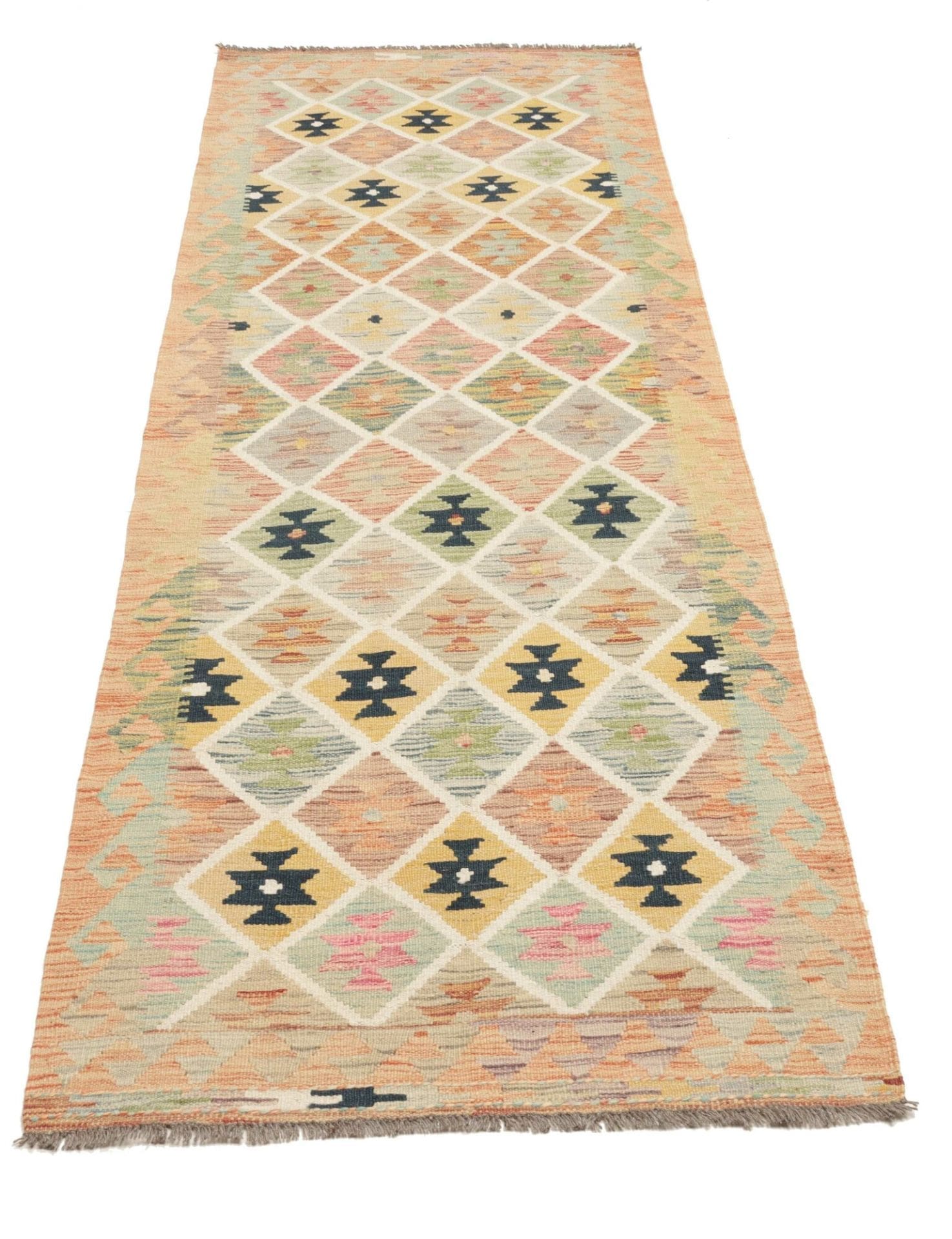 Kelim Teppich 85 x 256 cm – Handgewebt, Hochwertige Schurwolle