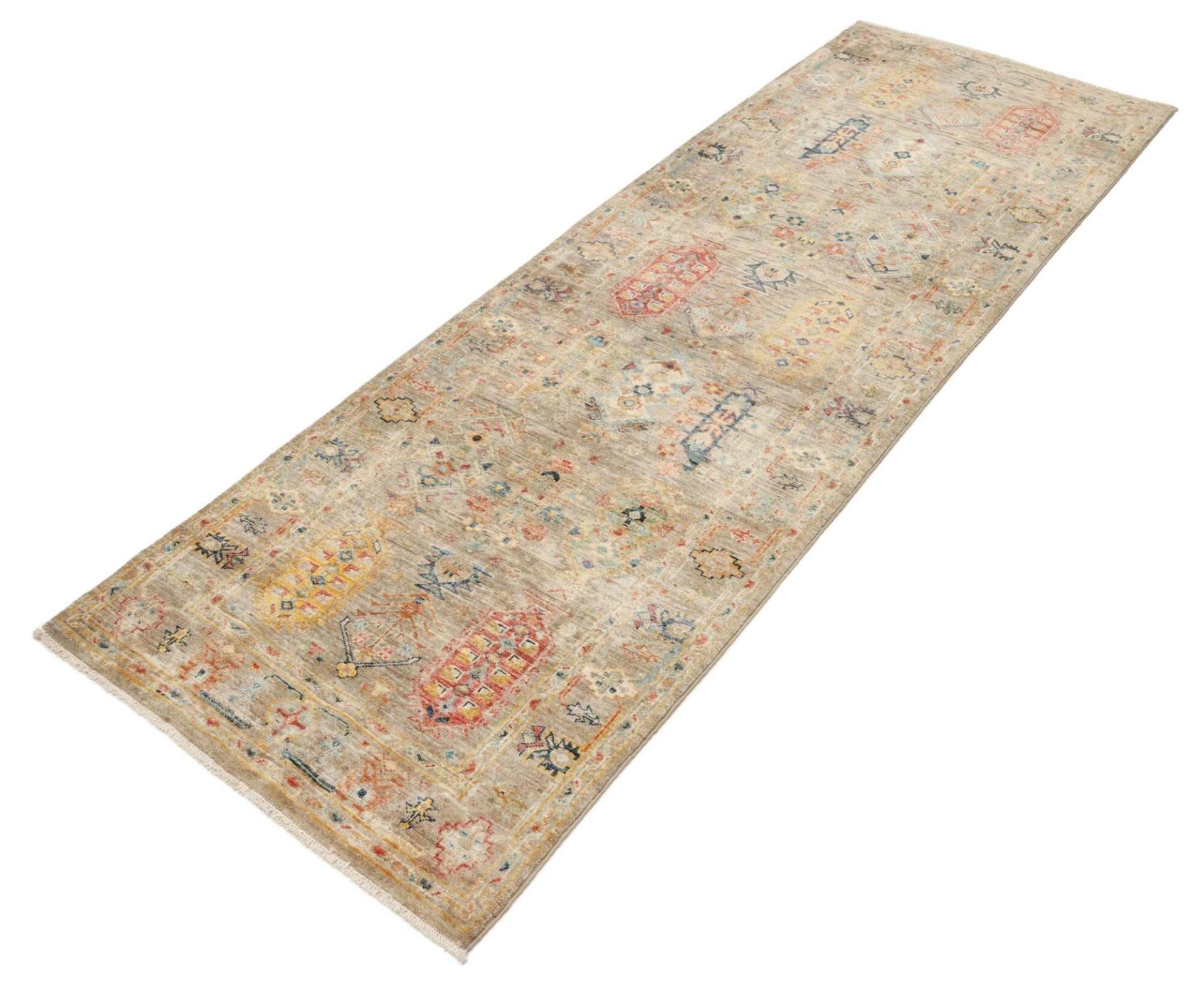 Samarkand Tribal Teppich 81 x 232cm, handgeknüpft, Schurwolle
