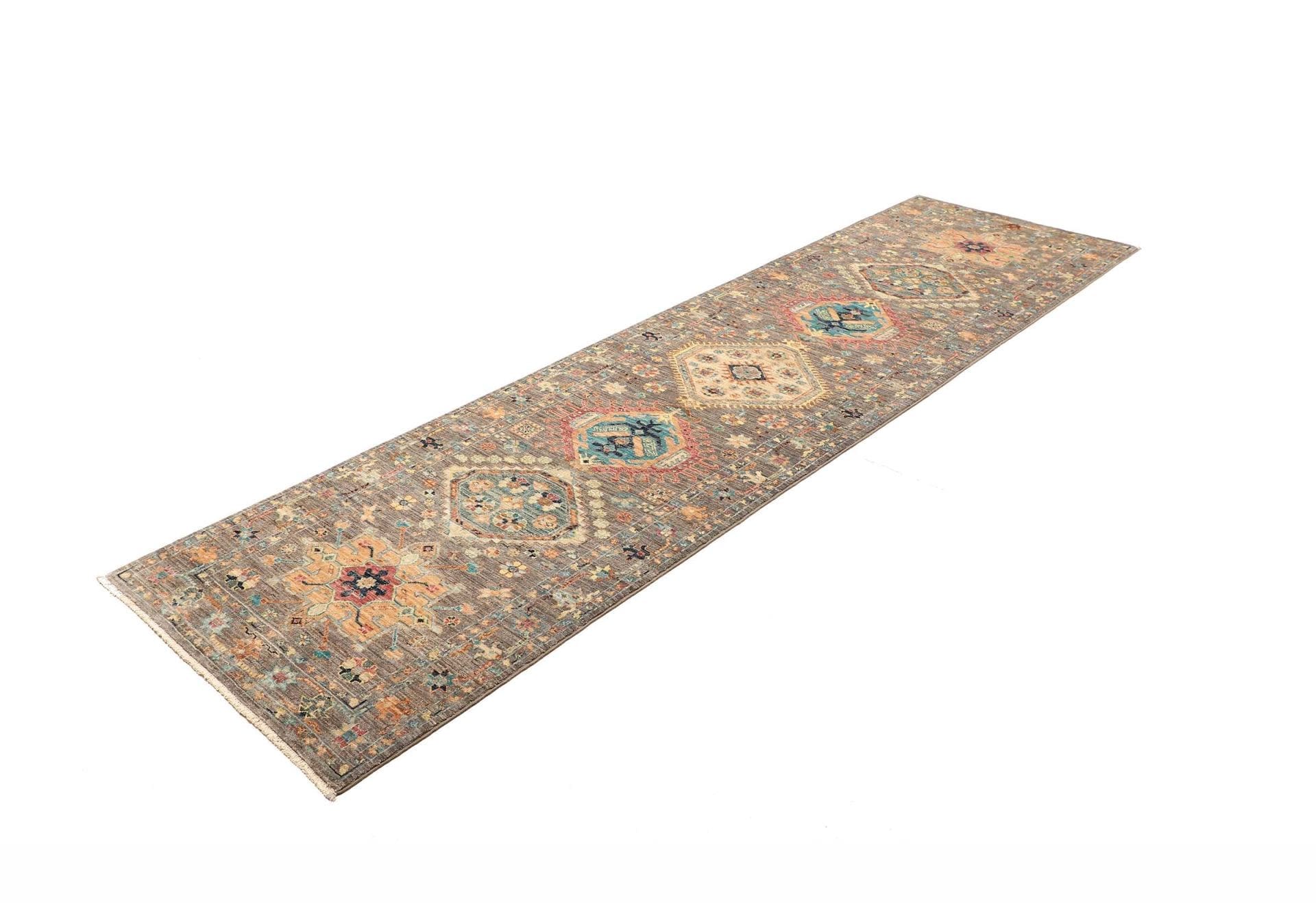 Samarkand Orientteppich 84 x 295 cm | Handgeknüpft aus Wolle