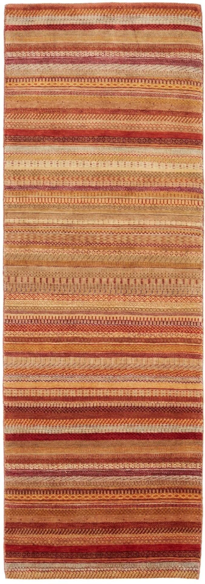 Orientteppich Loribaft 80 x 240cm aus Schurwolle, handgeknüpft