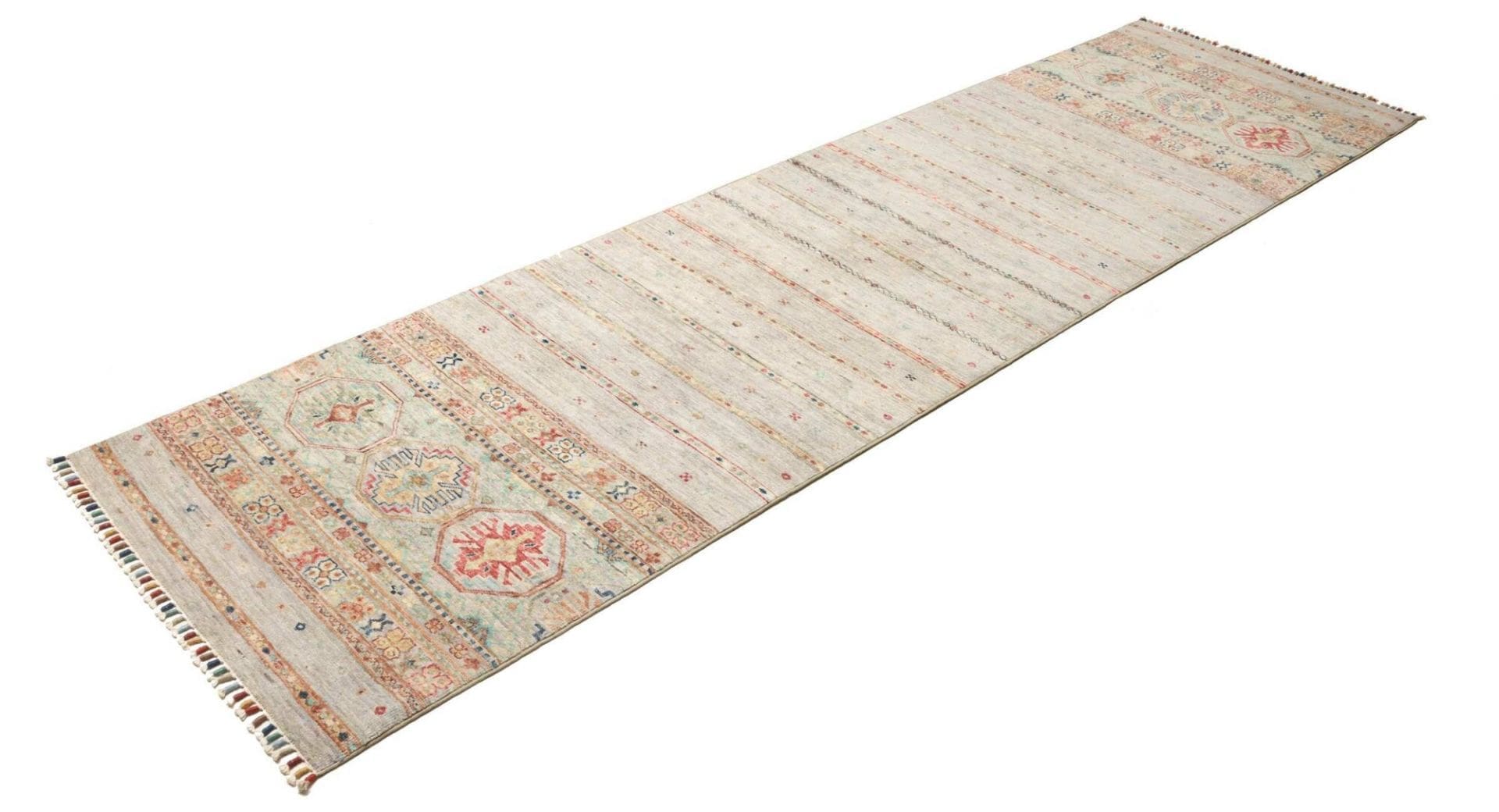 Samarkand Orientteppich 83 x 292 cm, handgeknüpft, Schurwolle