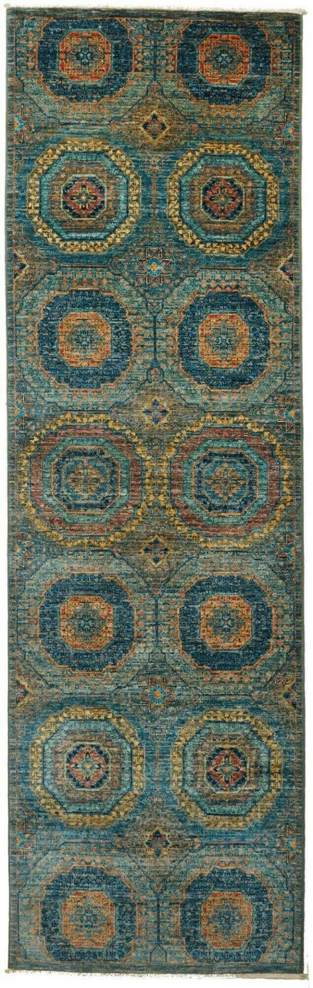 Mamluk Orientteppich 83 x 255cm, handgeknüpft, Seide, hohe Qualität
