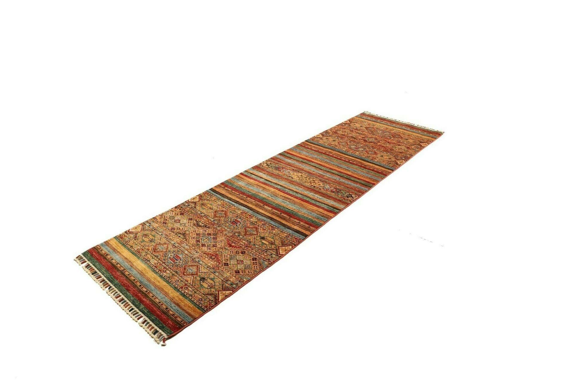 Samarkand Orientteppich 85 x 282cm - Handgeknüpft aus Schurwolle