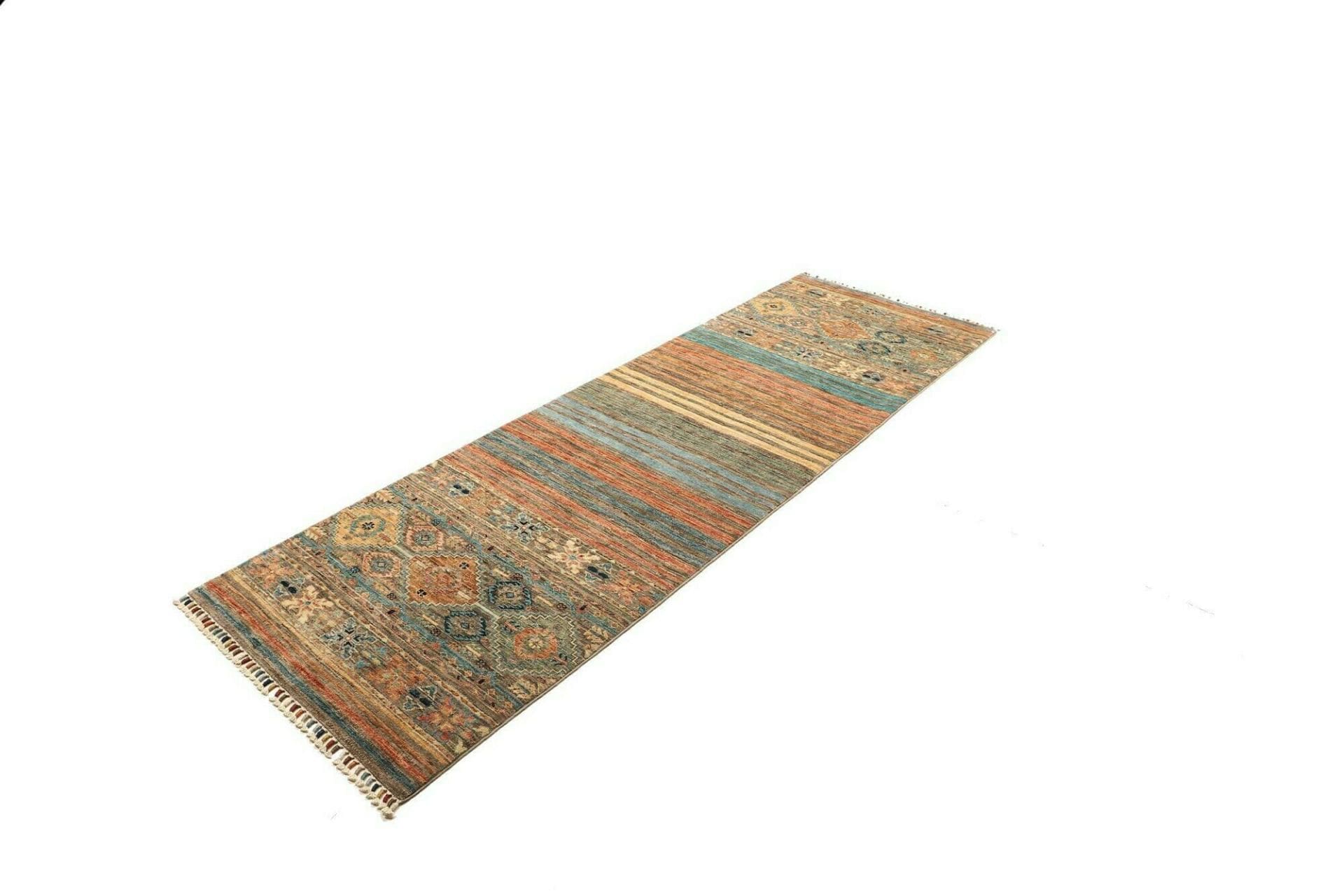 Samarkand Orientteppich 85 x 247cm, handgeknüpft, Schurwolle