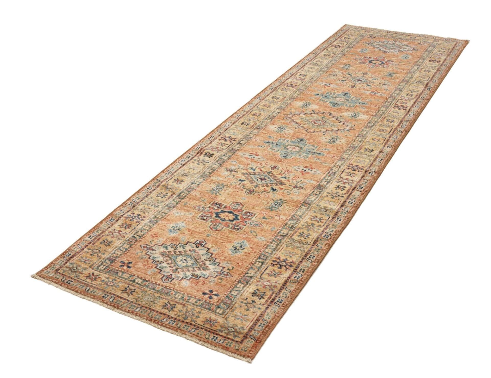 Kazak Teppich 86 x 282 cm – Handgeknüpft aus Schurwolle, Orientteppich