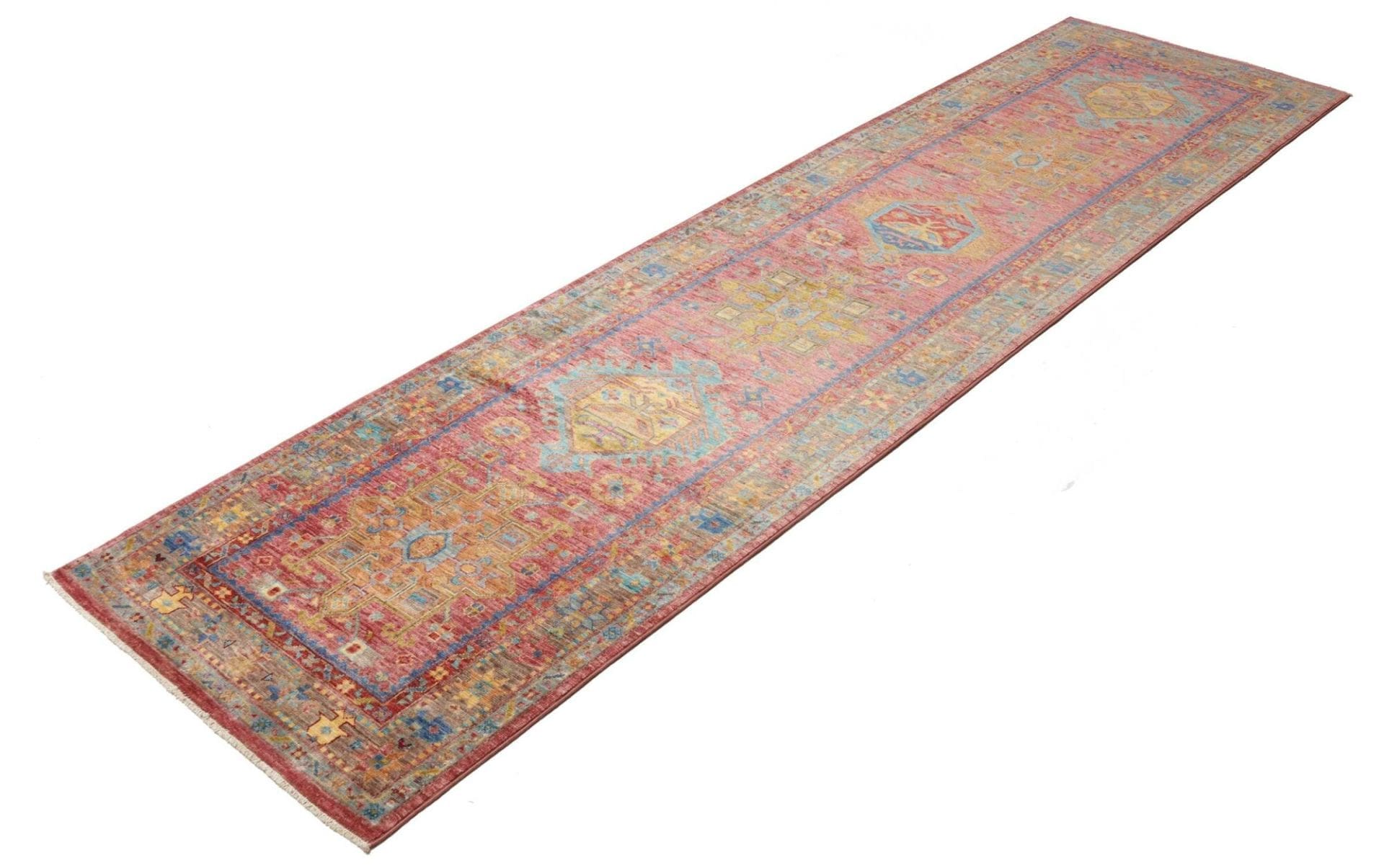 Orientteppich Samarkand 82 x 298cm, handgeknüpft, Schurwolle