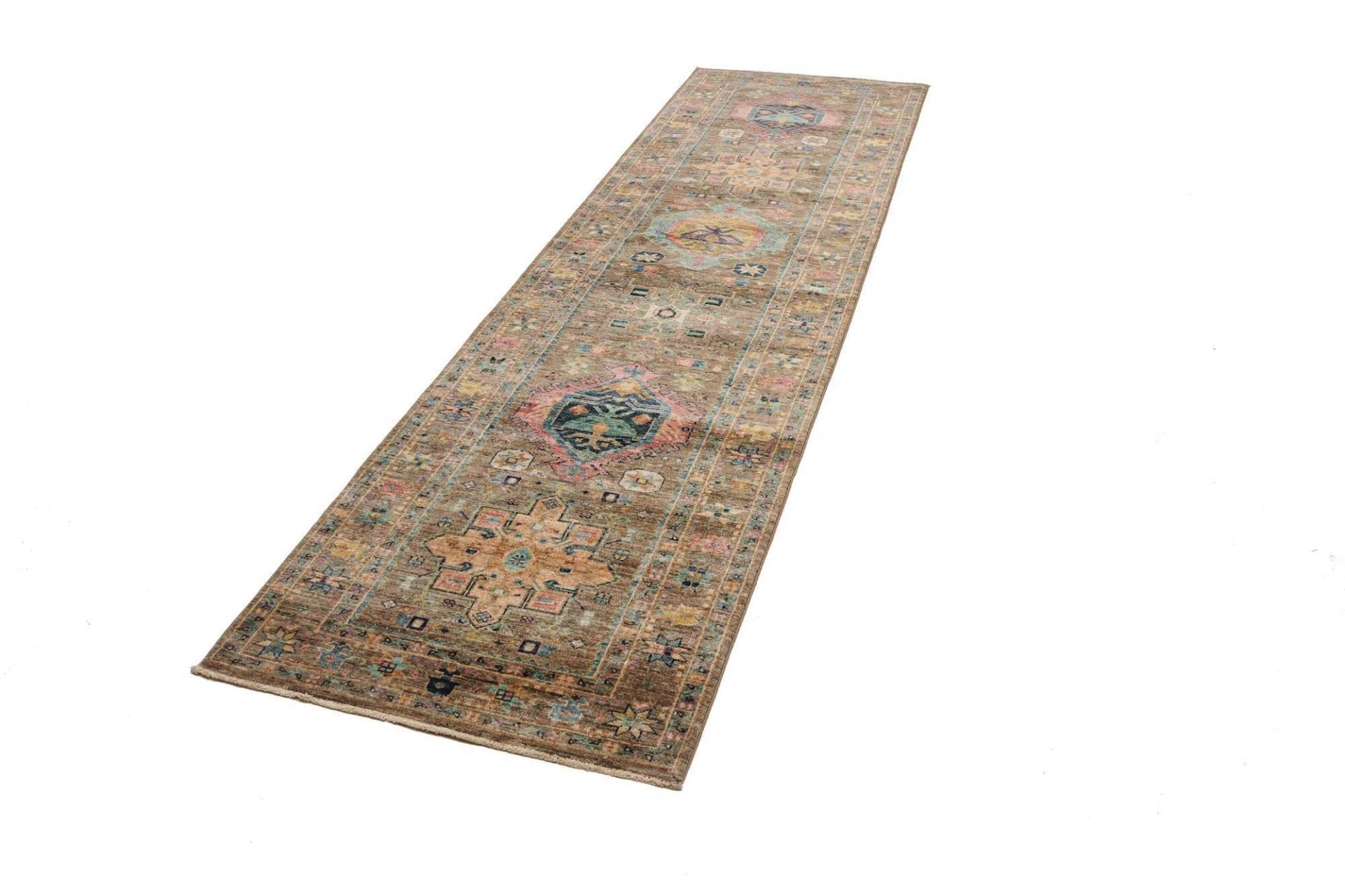Samarkand Orientteppich 83 x 295 cm, handgeknüpft, Wolle