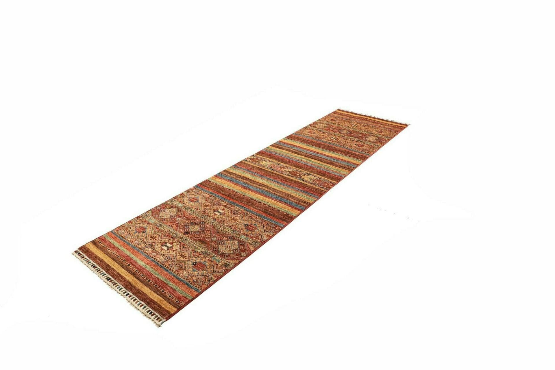 Samarkand Orientteppich 83 x 294cm, handgeknüpft, Schurwolle
