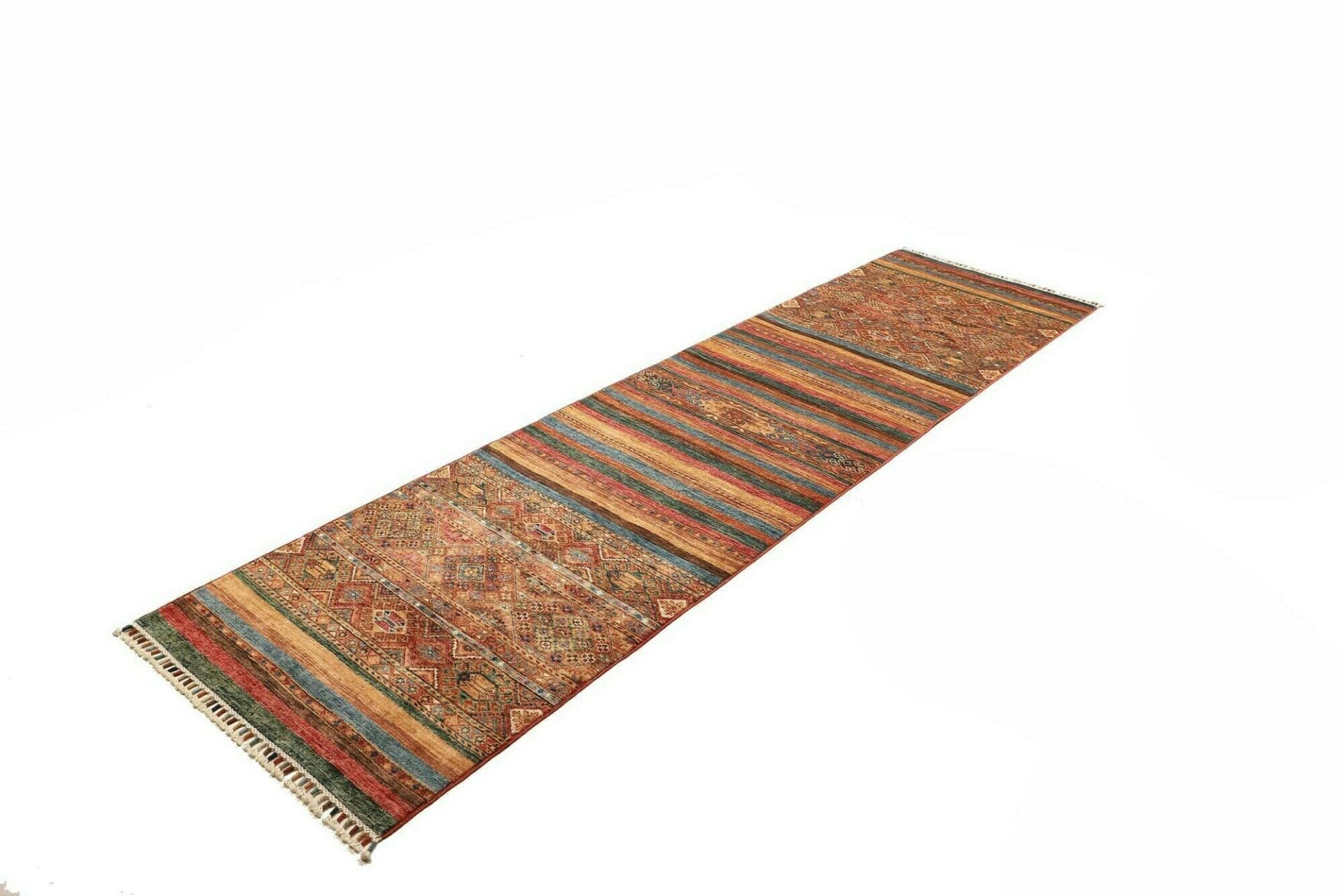 Orientteppich Samarkand 82 x 293 cm aus Schurwolle, handgeknüpft