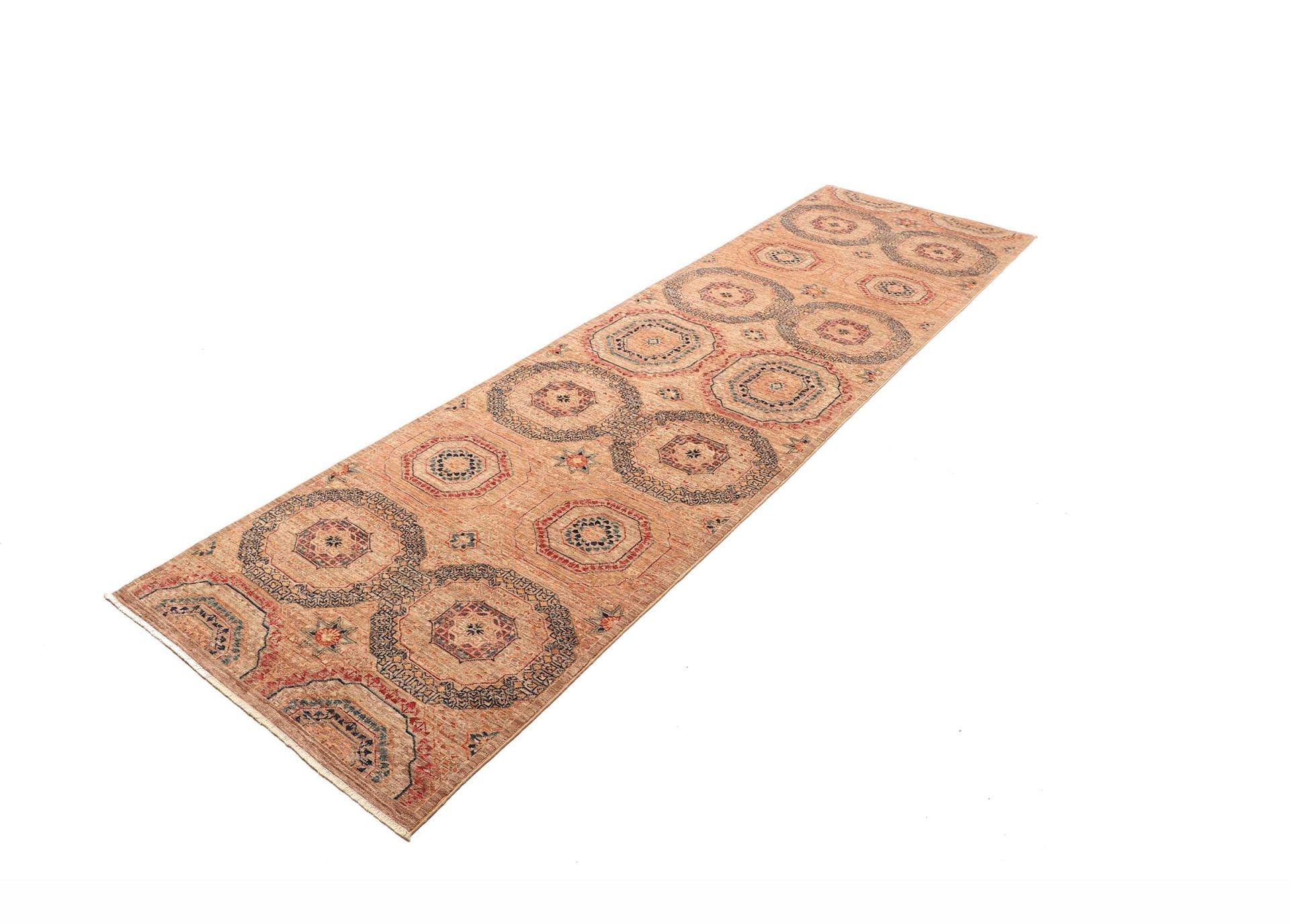 Mamluk Orientteppich 84 x 296cm, hochwertige Schurwolle, handgeknüpft
