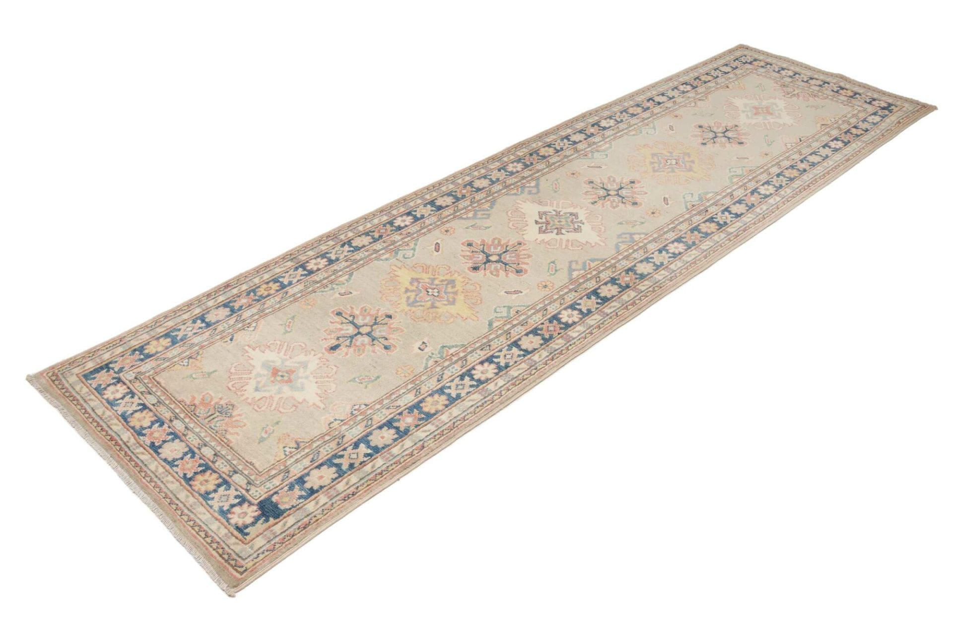 Kazak Teppich 88 x 286cm - Handgeknüpft aus Schurwolle, Orientteppich