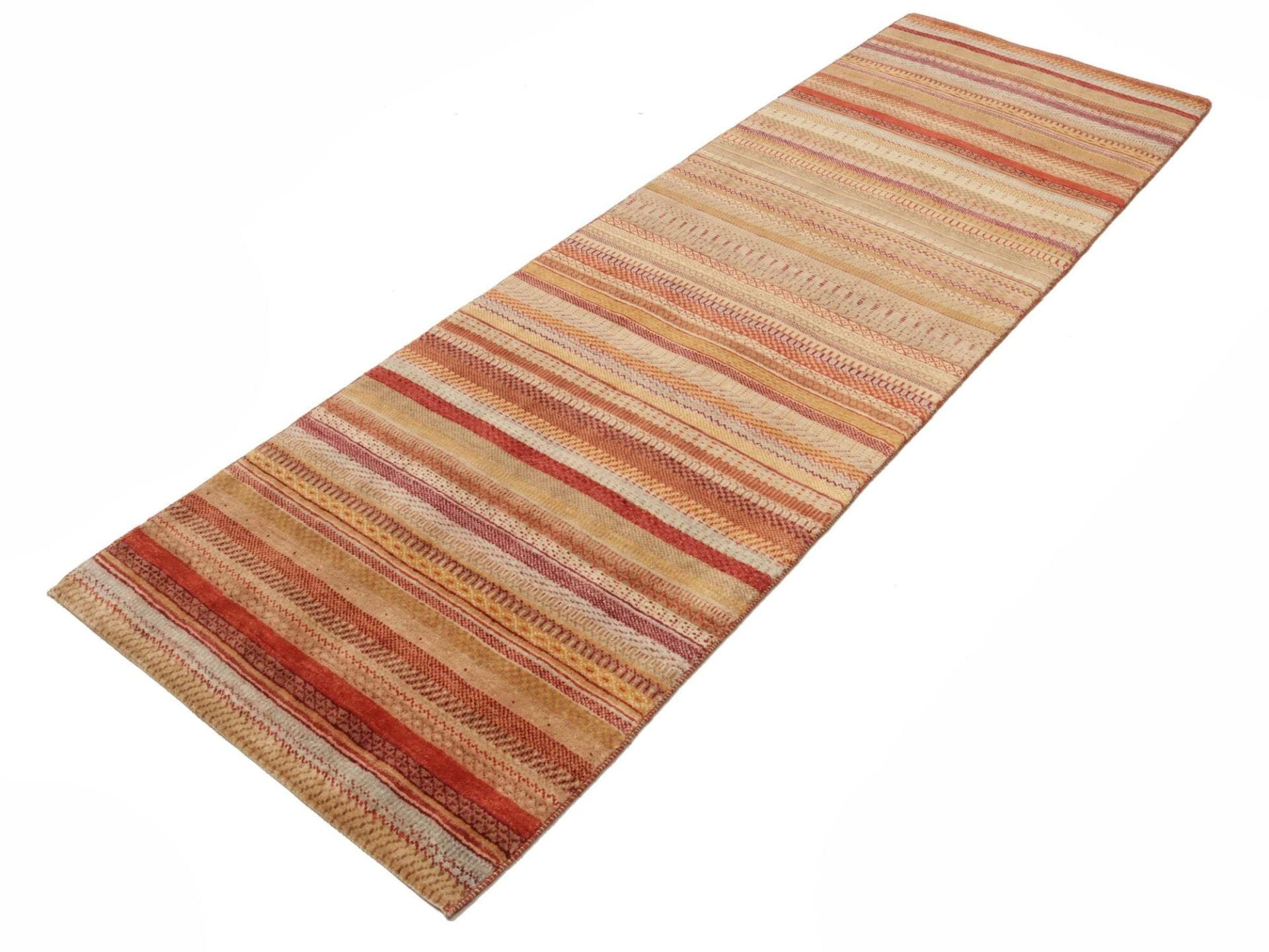 Orientteppich Loribaft 80 x 240cm aus Schurwolle, handgeknüpft