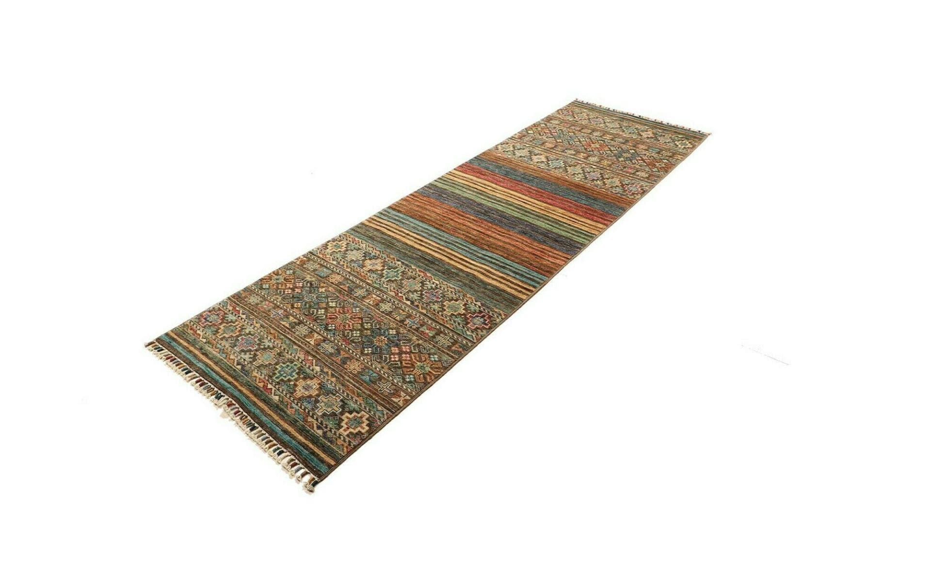 Orientteppich Samarkand 83 x 254 cm, handgeknüpft, Schurwolle