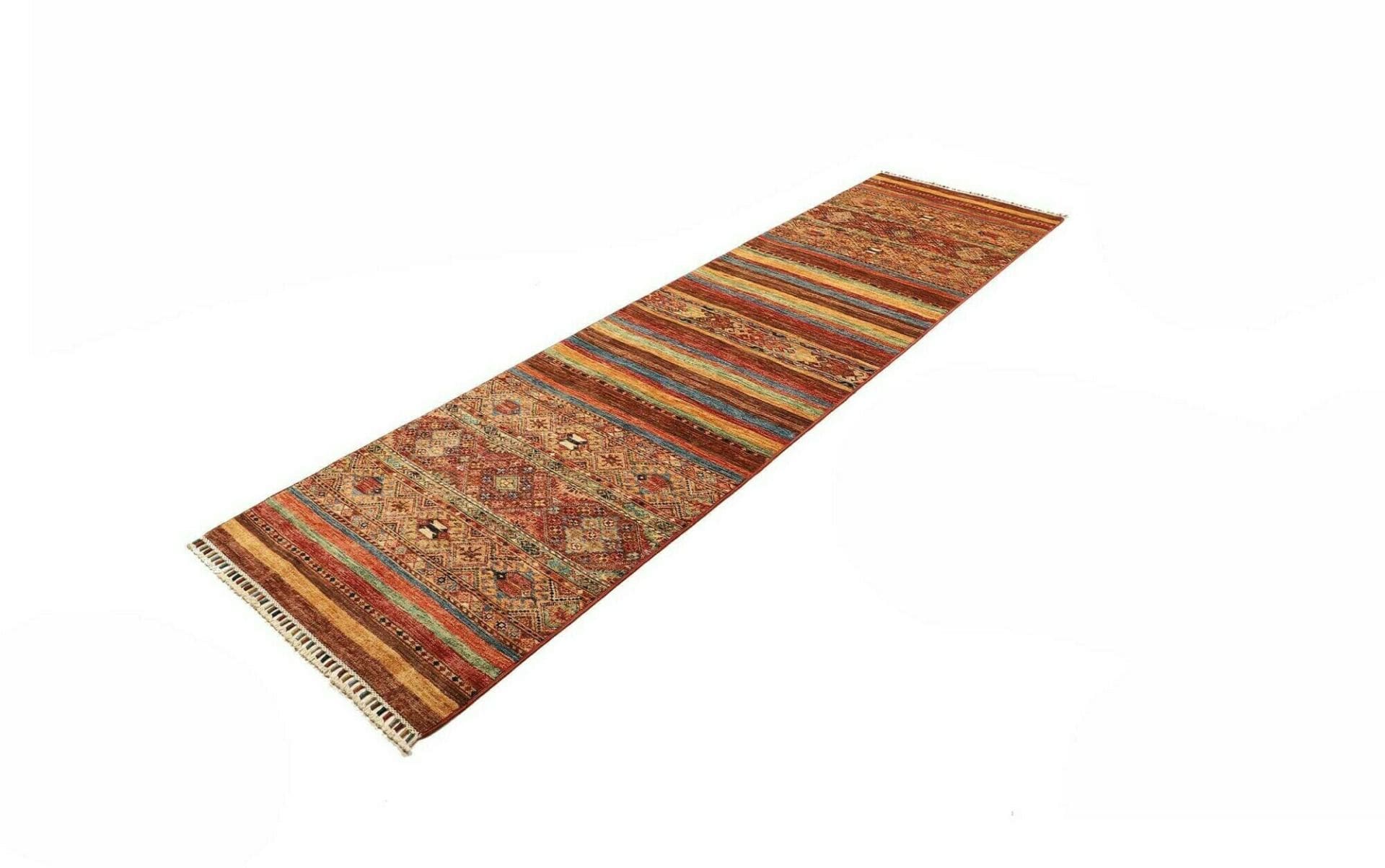 Samarkand Orientteppich 84 x 299 cm, handgeknüpft, Schurwolle
