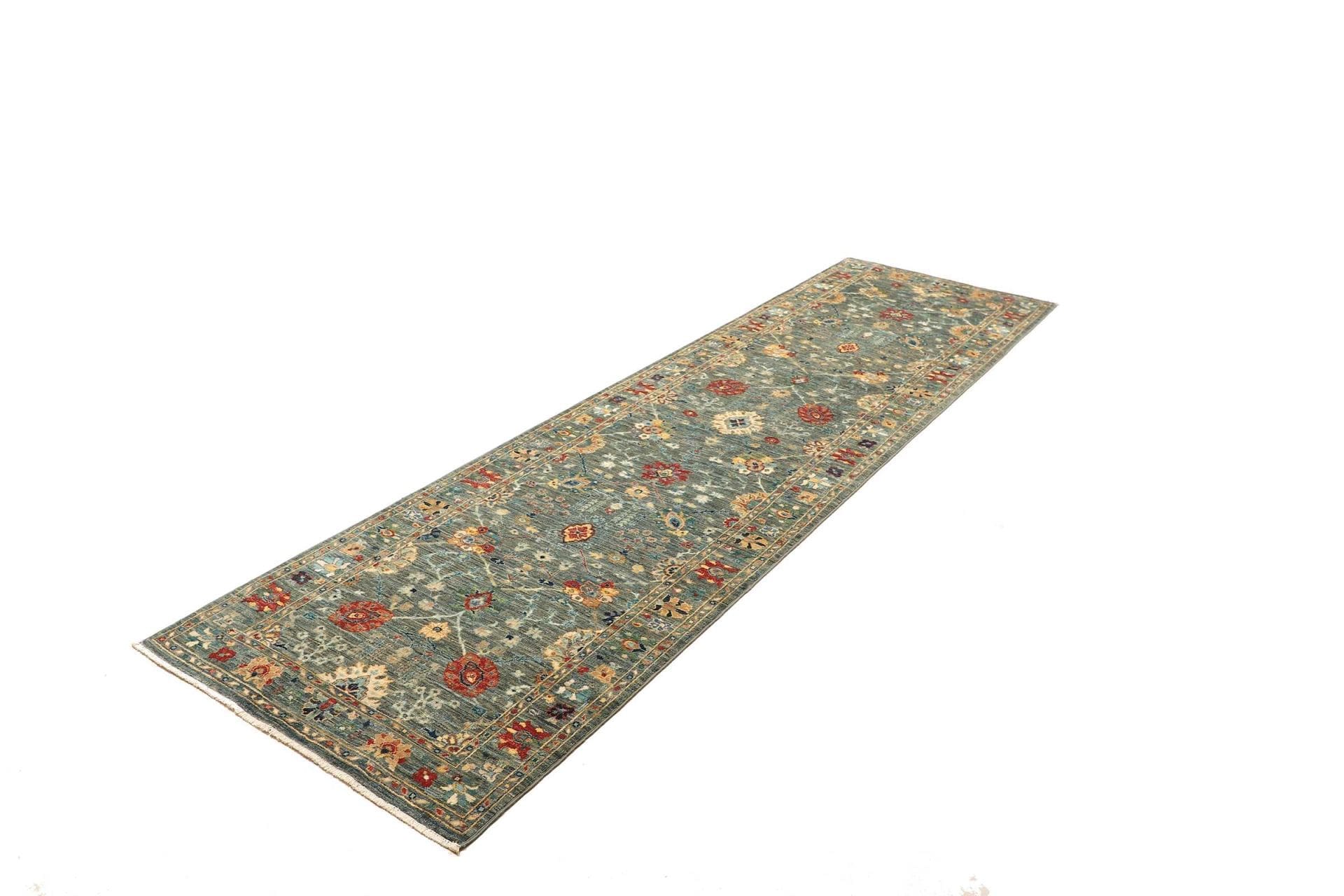 Samarkand Orientteppich 86 x 298 cm, handgeknüpft aus Schurwolle