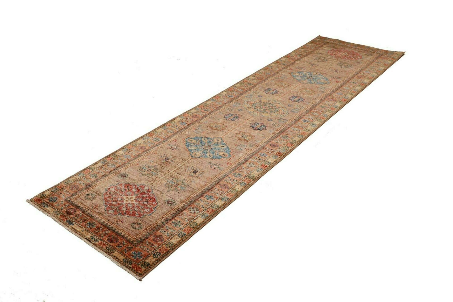 Kazak Teppich 81 x 294 cm – Handgeknüpft aus Schurwolle, Orientteppich