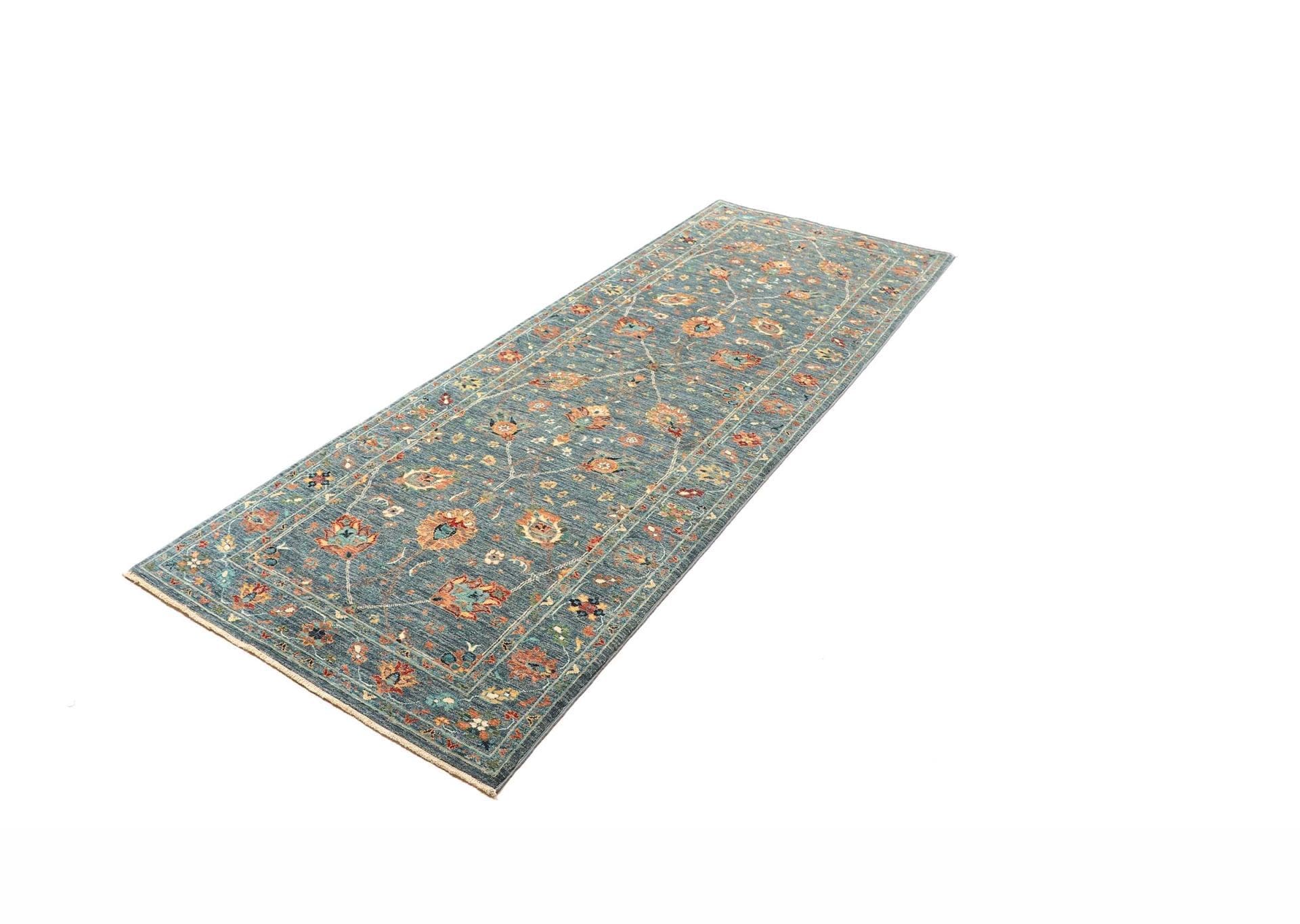 Samarkand Orientteppich 93 x 252 cm, handgeknüpft, Schurwolle