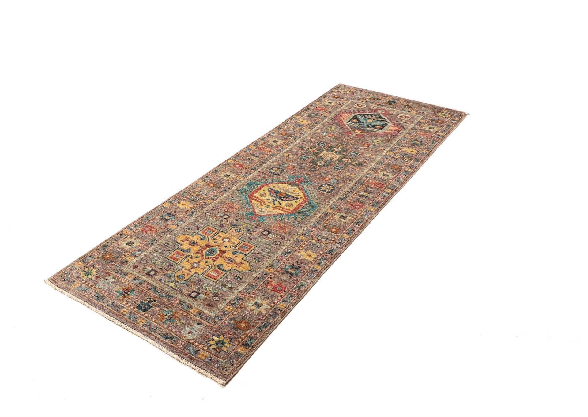 Samarkand Orientteppich 78 x 201 cm aus Schurwolle, handgeknüpft