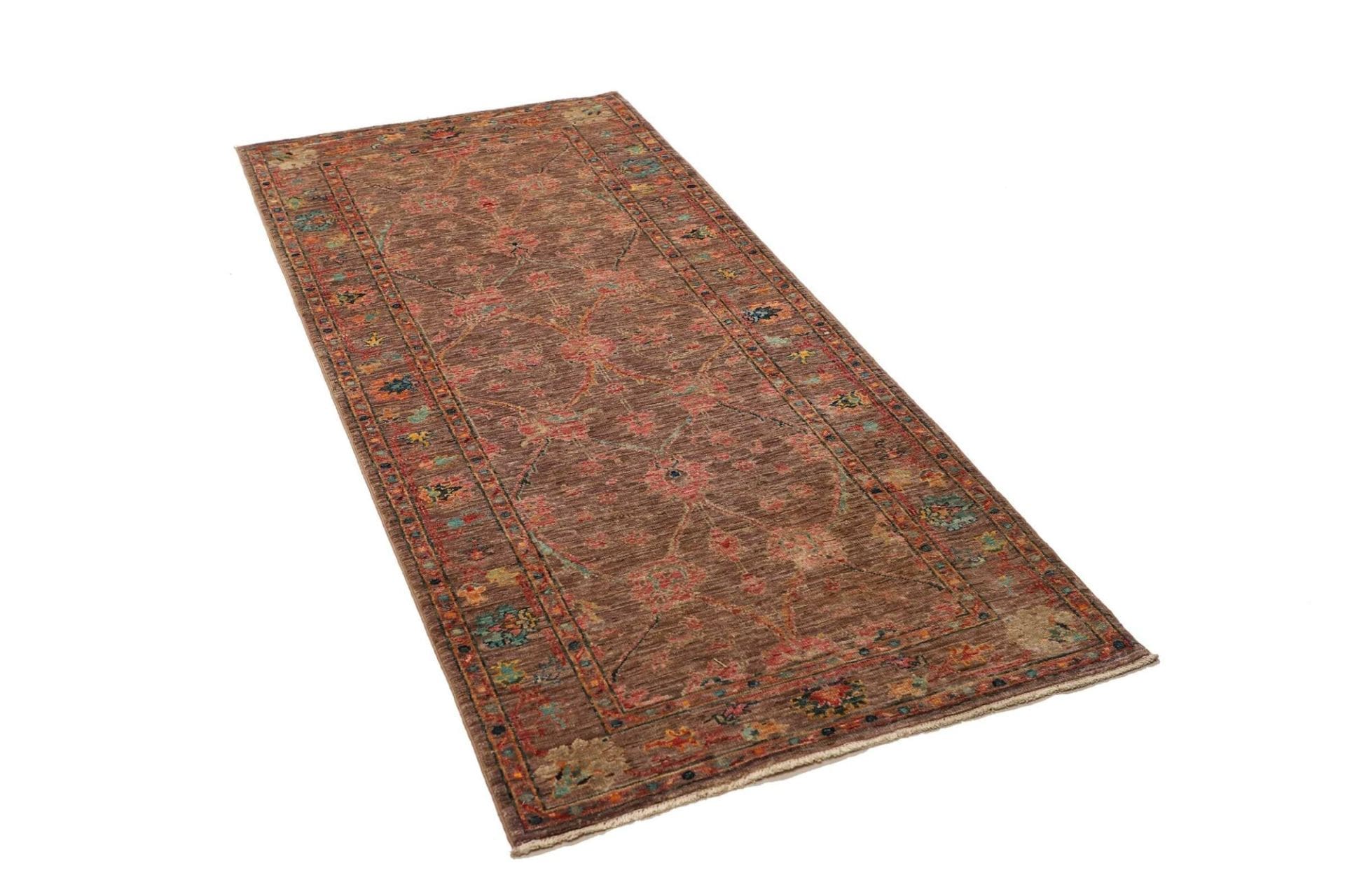 Ziegler Orientteppich 85 x 188cm, Schurwolle, handgeknüpft