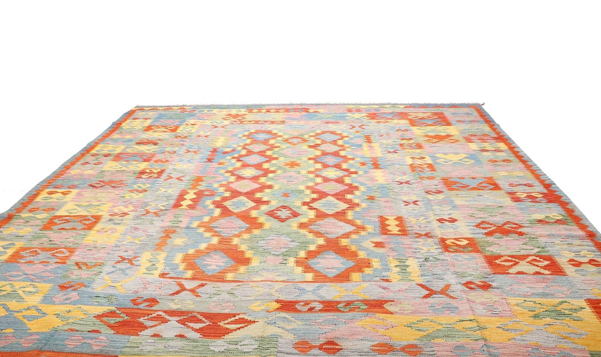 Kelim 323 x 361cm, afghanisch, Schurwolle, handgewebt