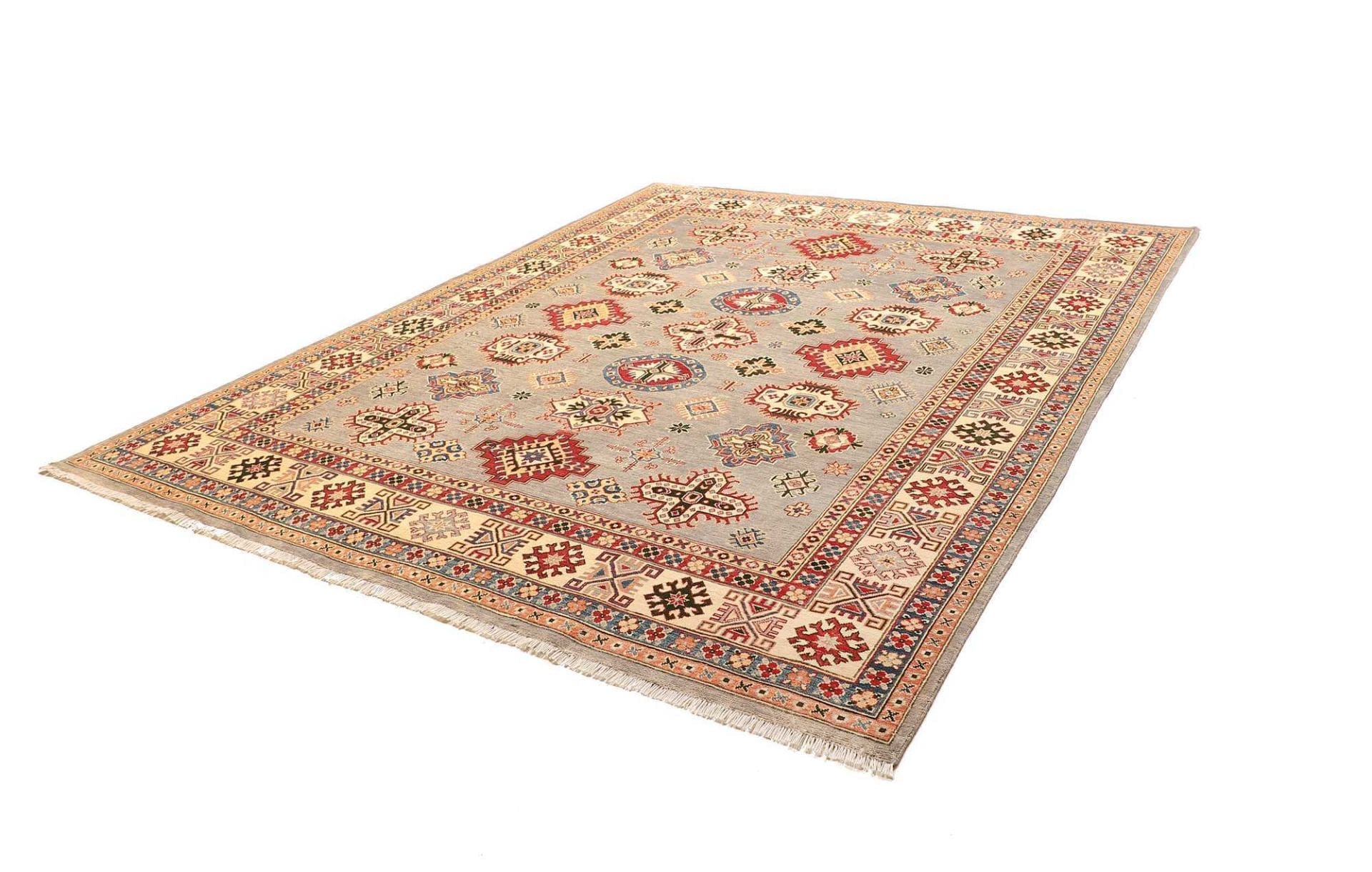 Kazak Orientteppich 248 x 296cm – Handgeknüpft, geometrisches Muster