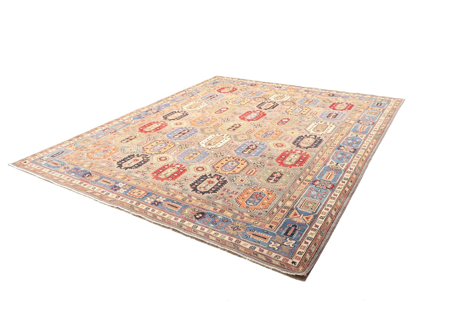 Kazak Teppich 255 x 300 cm | Schurwolle | handgeknüpft Orientteppich