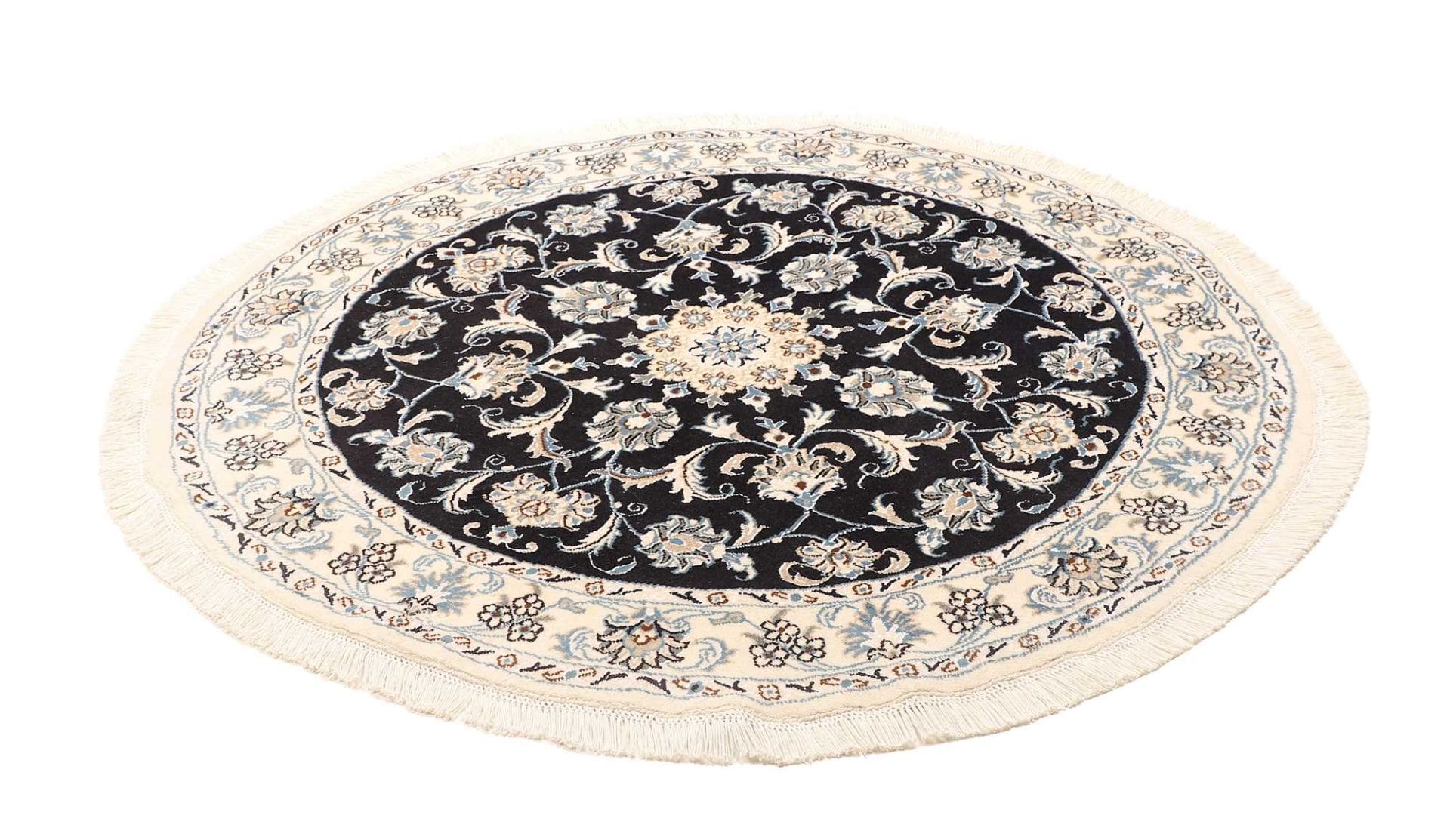 (Verkauft) Persischer Nain Teppich 148 x 145 cm, florales Design, handgeknüpft