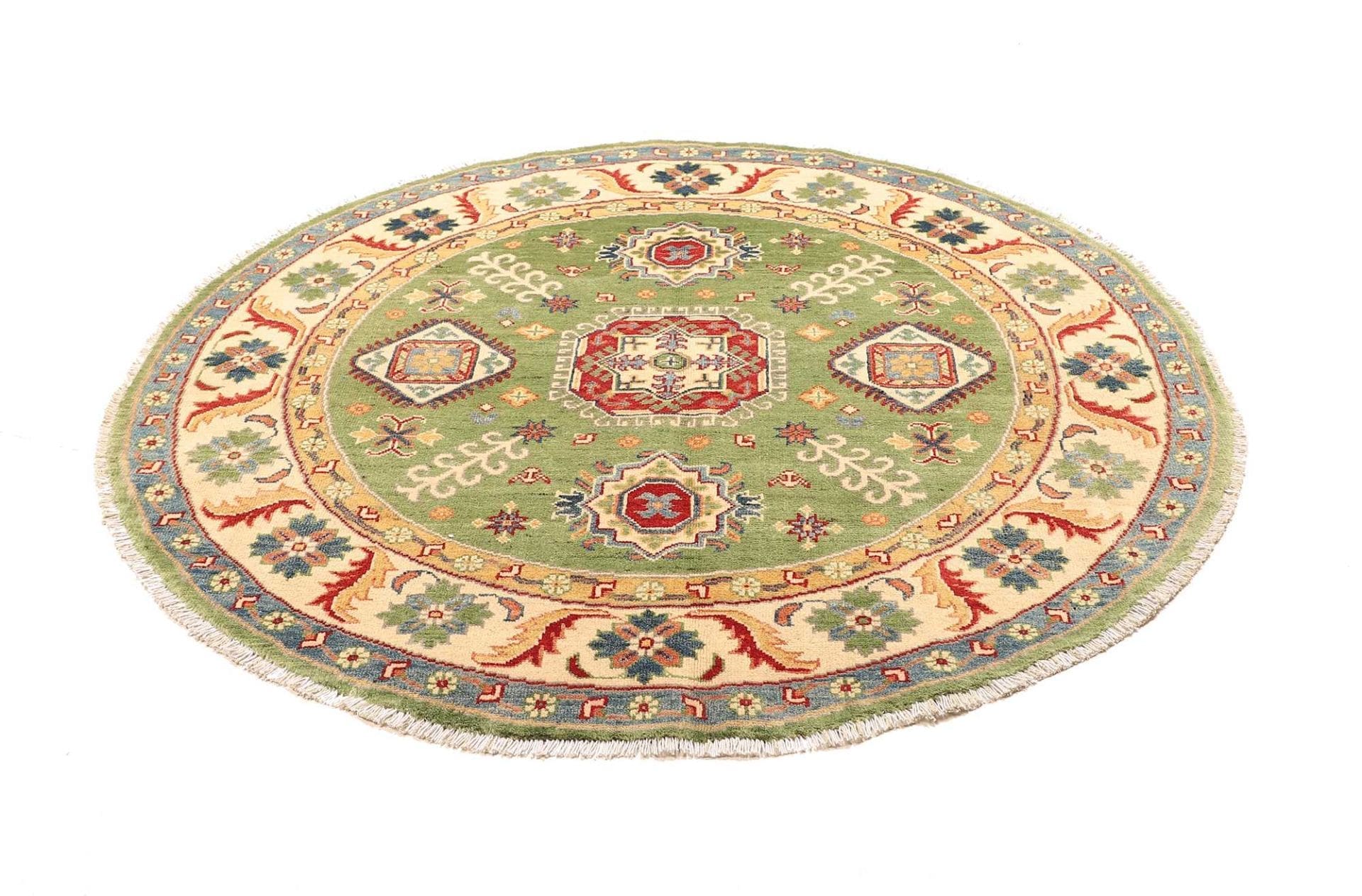 Kazak Teppich 152 x 149cm, handgeknüpft, Schurwolle, Orientteppich